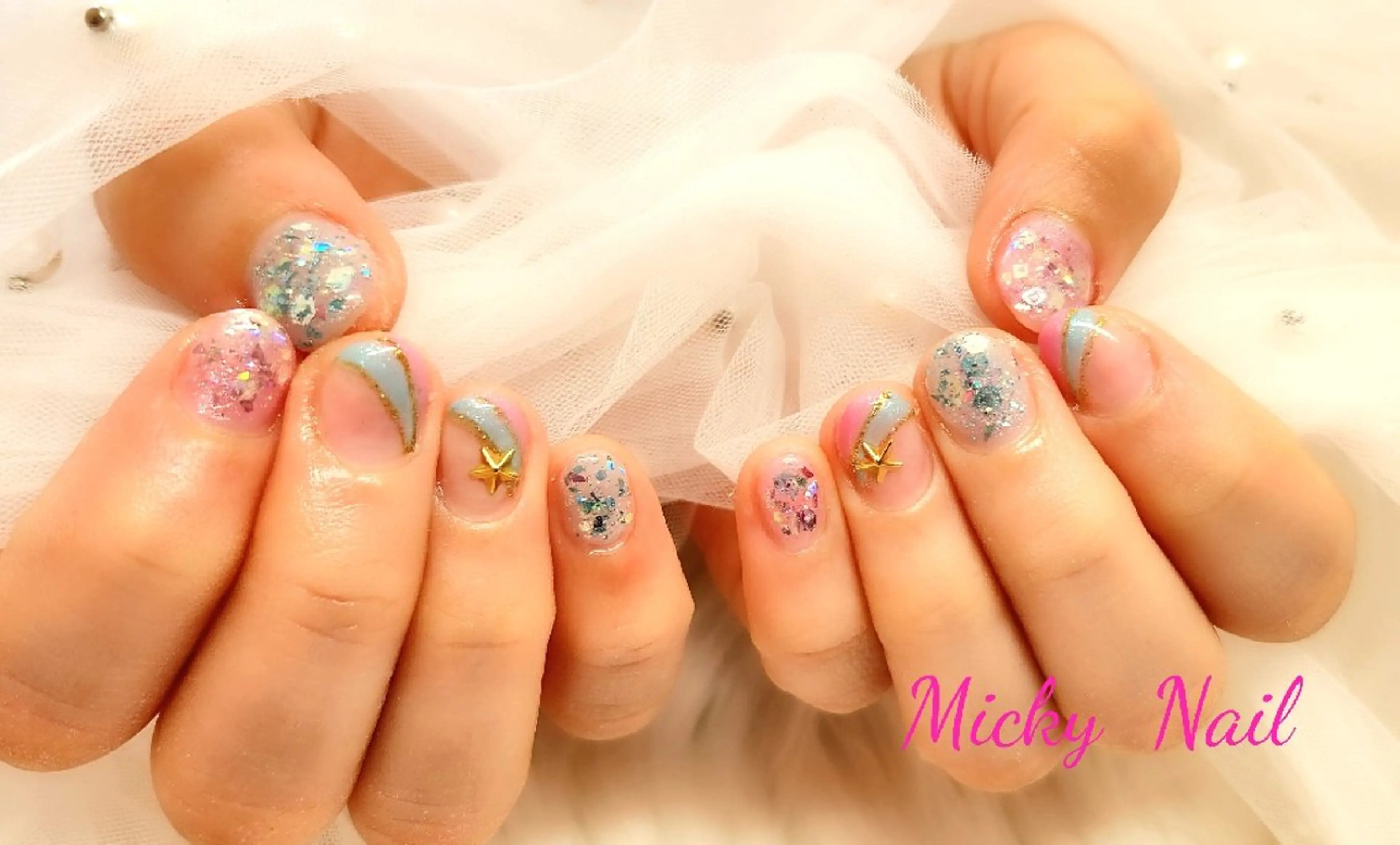 ネイル ショートネイル Micky nail chikushinoのネイルデザイン