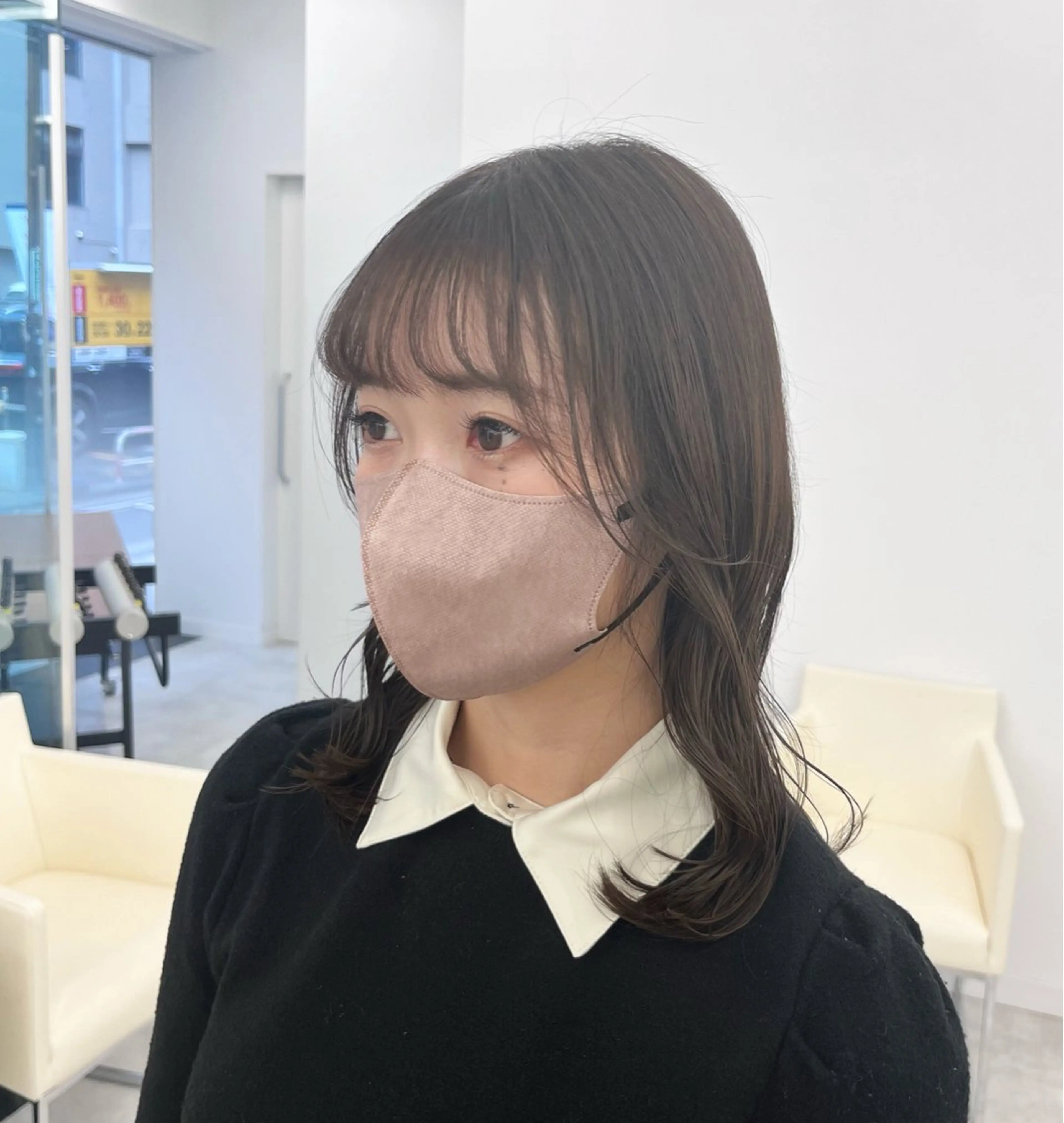 セミロング カラー レイヤーカット×艶髪 /Ayanaのヘアスタイル