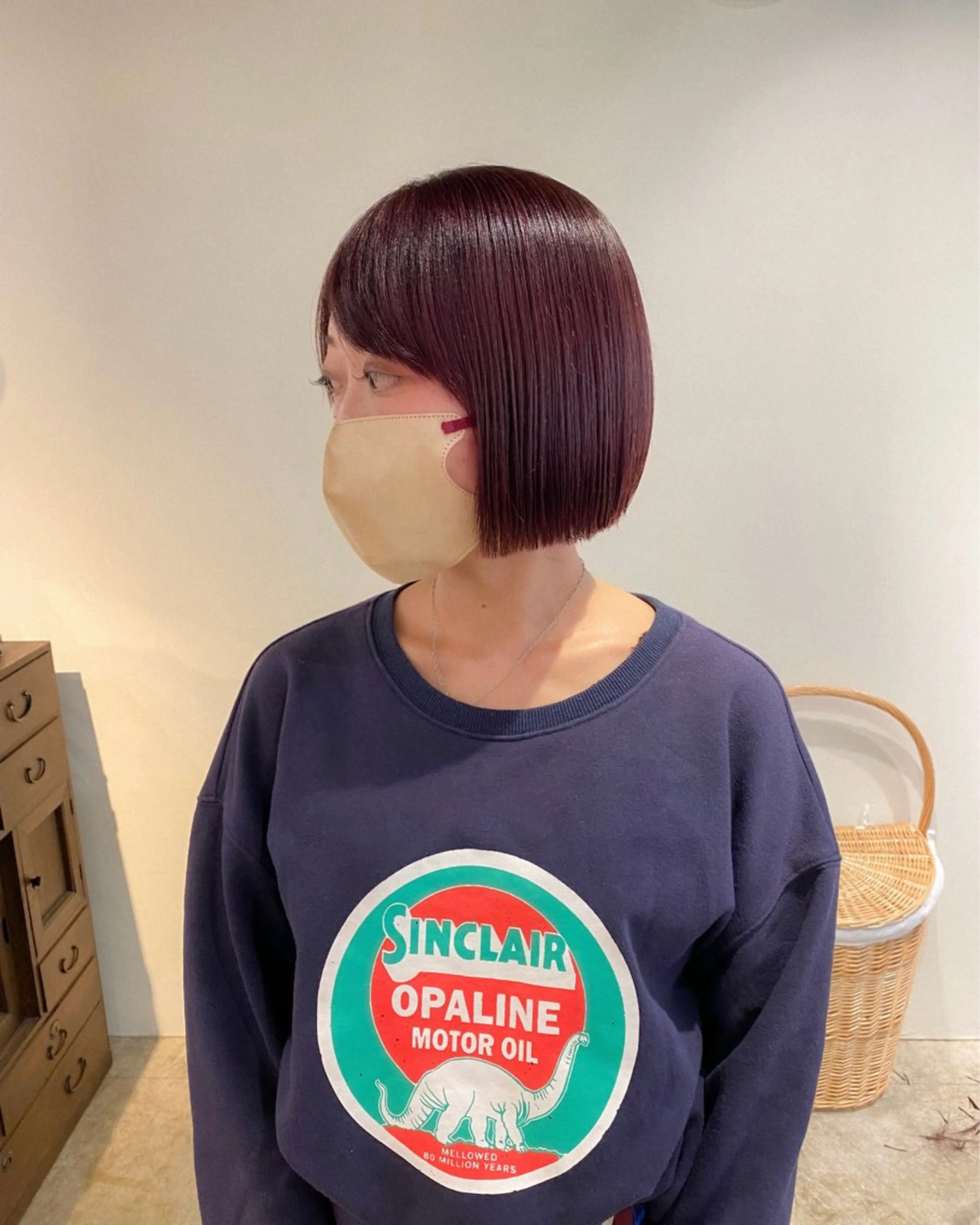 ショート カラー ブリーチ イルミナカラー ボブ 板谷みさき /艶ボブ/藤沢美容室のヘアスタイル