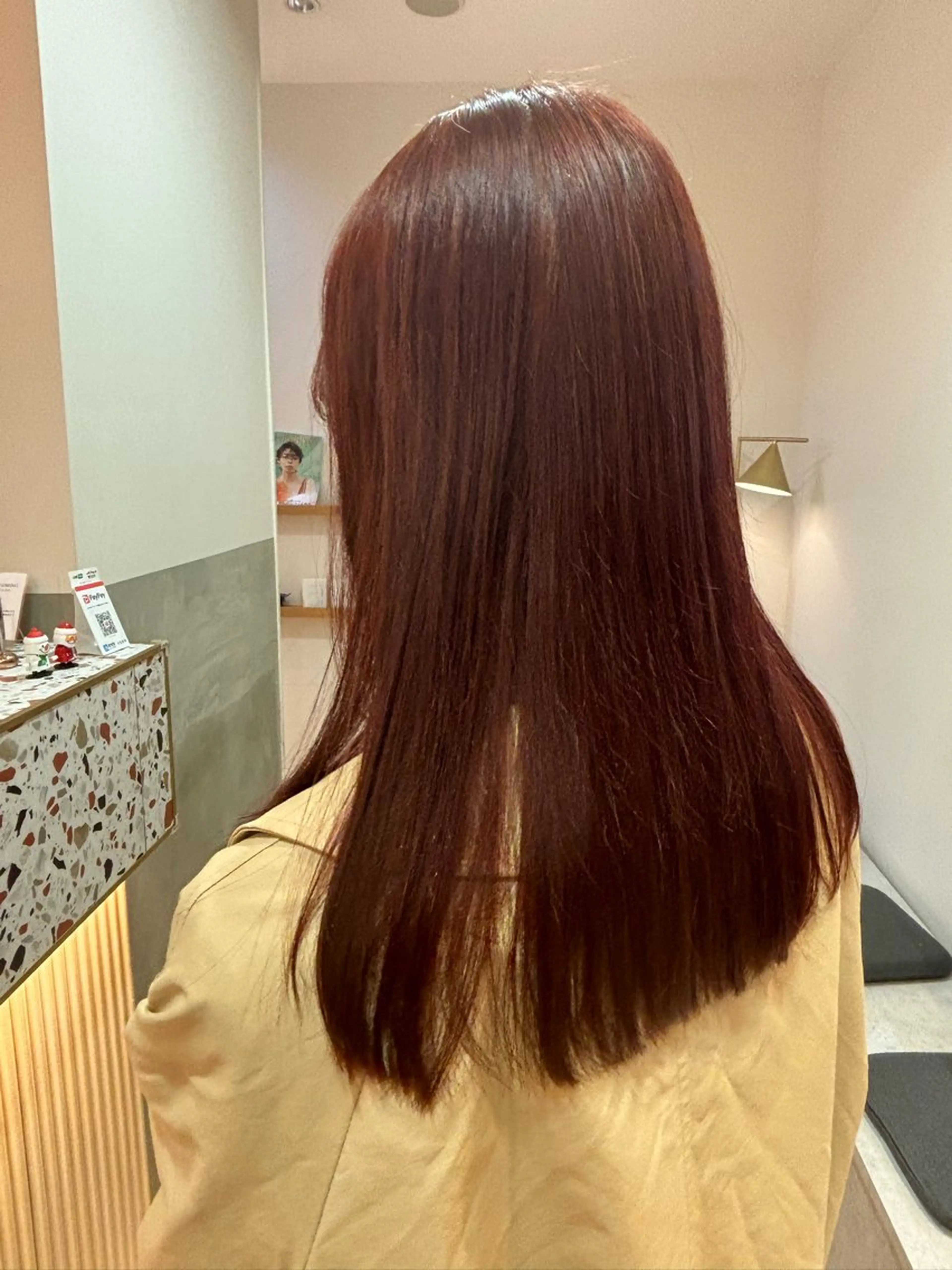 カラー ブリーチ ボルドーカラー ブラウンカラー カシス ダブルカラー ＧＡＲＤＥＮ/ダブル カラー/otohaのヘアスタイル