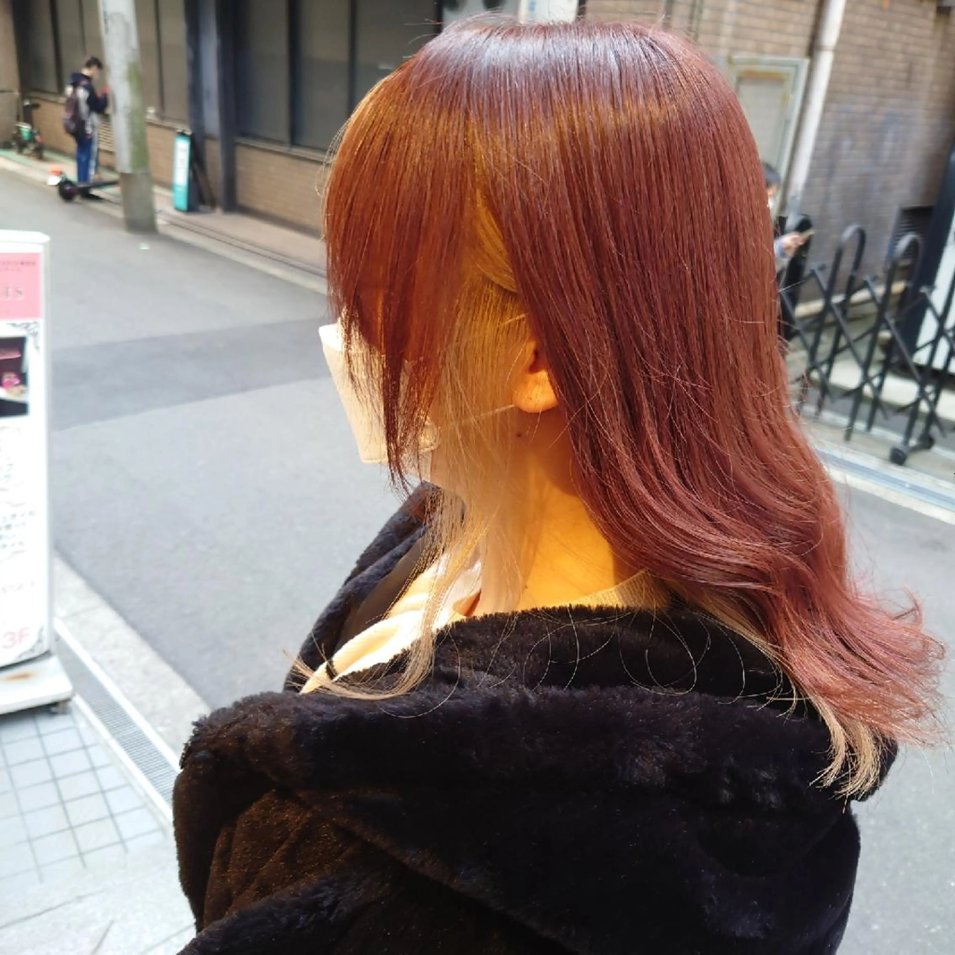 ミディアム カラー 髪質改善ストレート Kantaのヘアスタイル