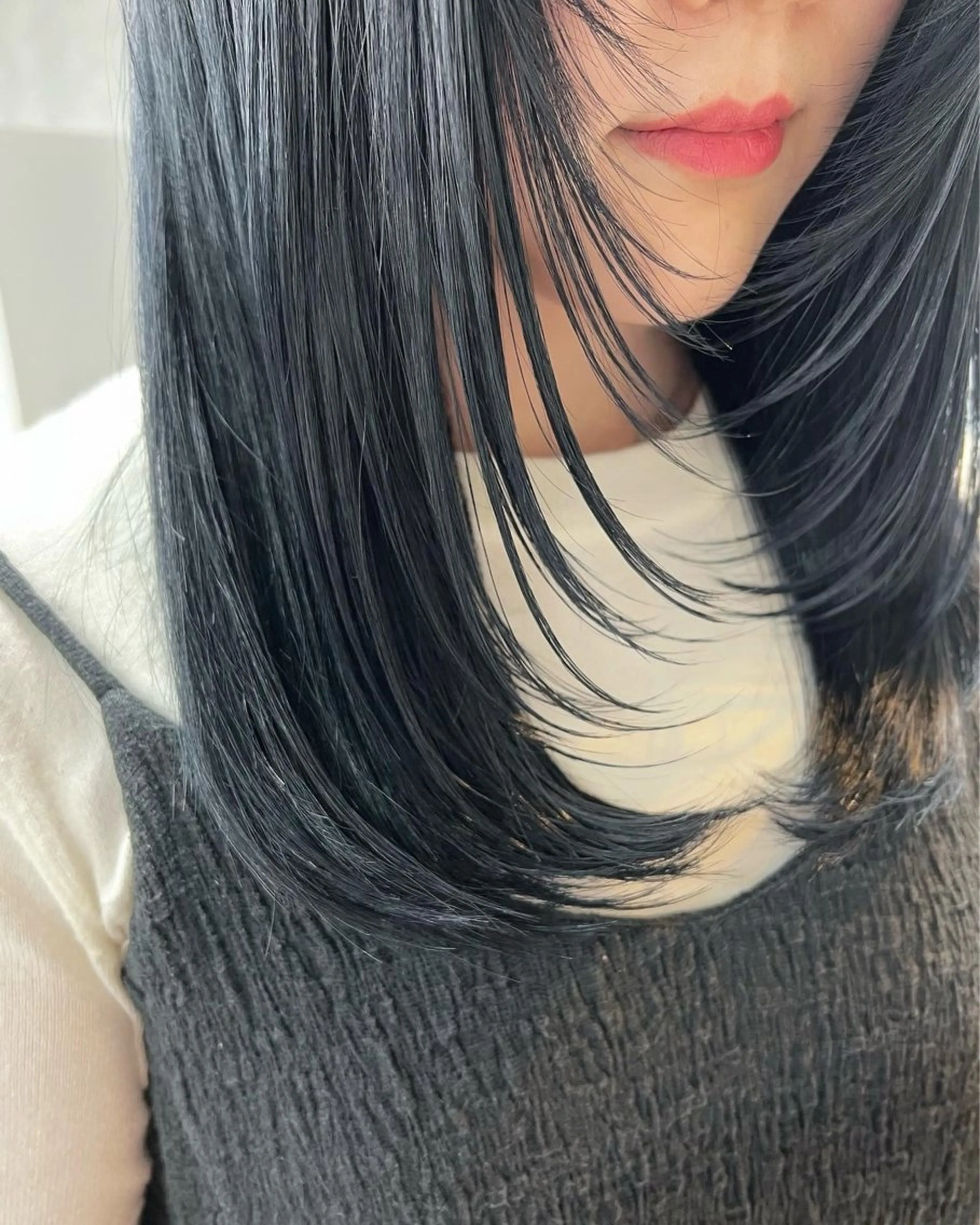 ロング カラー カット ヘアカラー JUNSHIN🦋 ヘアセット／カラーのヘアスタイル