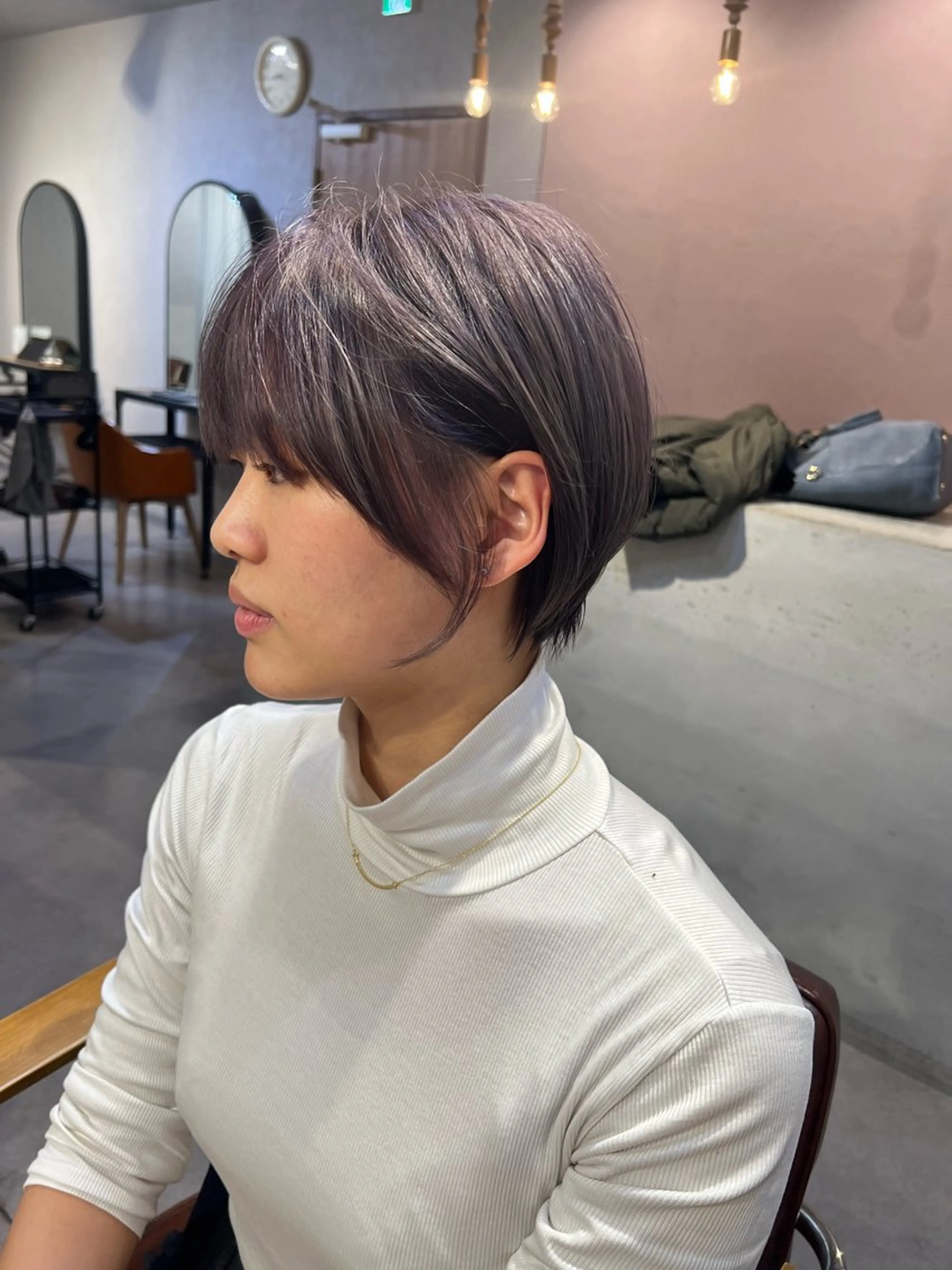 ショート カラー カット ヘアカラー トリートメント 全席半個室 髪質改善&トリートメントtuuli天神大名店所属・フジムラ ヒロタカのヘアスタイル