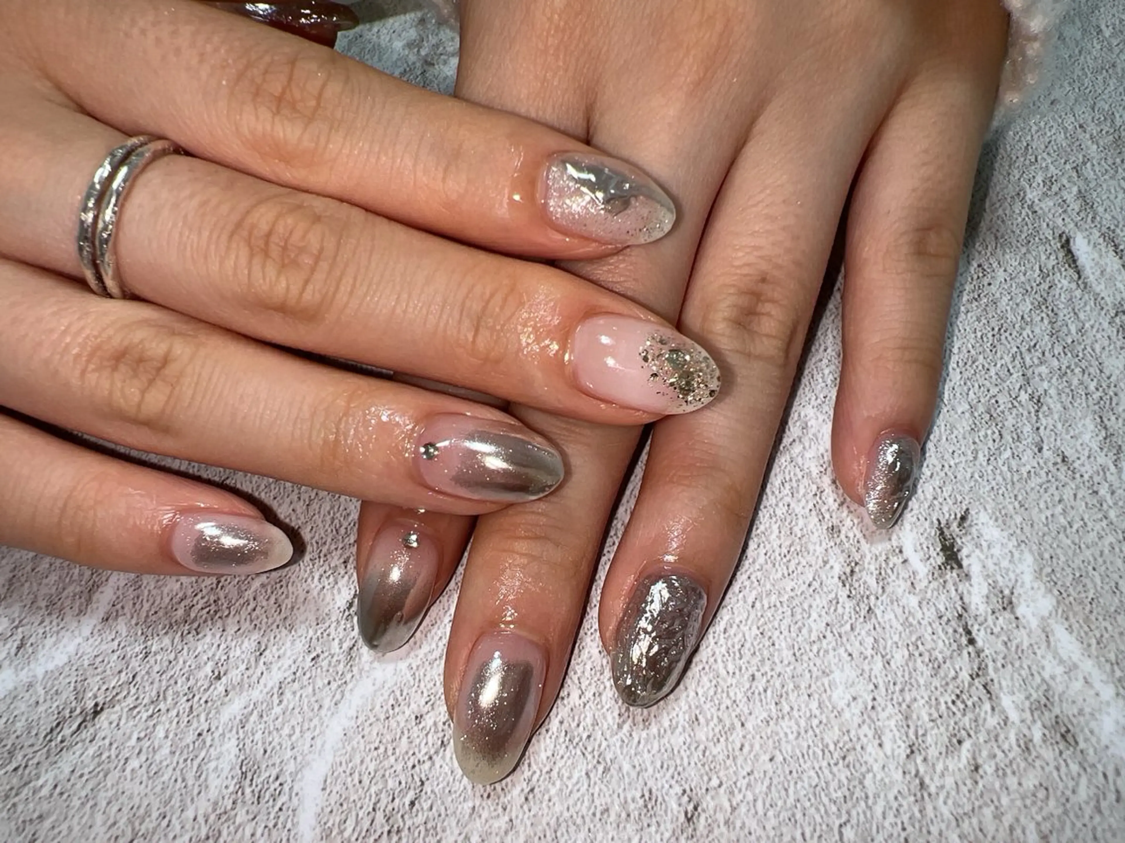 ネイル ミラーネイル coco nailのネイルデザイン