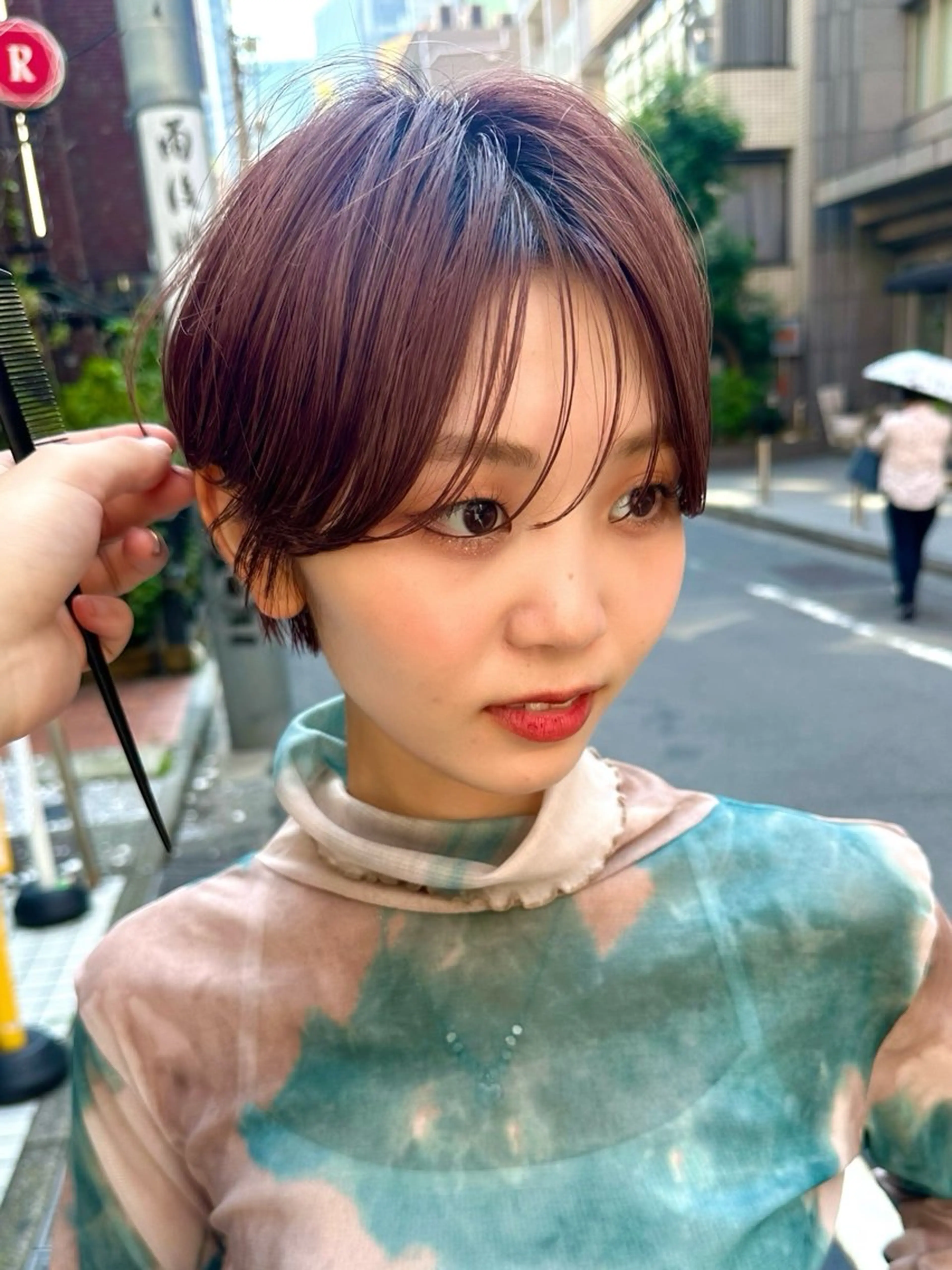 ショート カット ヘアカラー 骨格診断で絶対可愛い ✨丸みショート✨凌弥のヘアスタイル