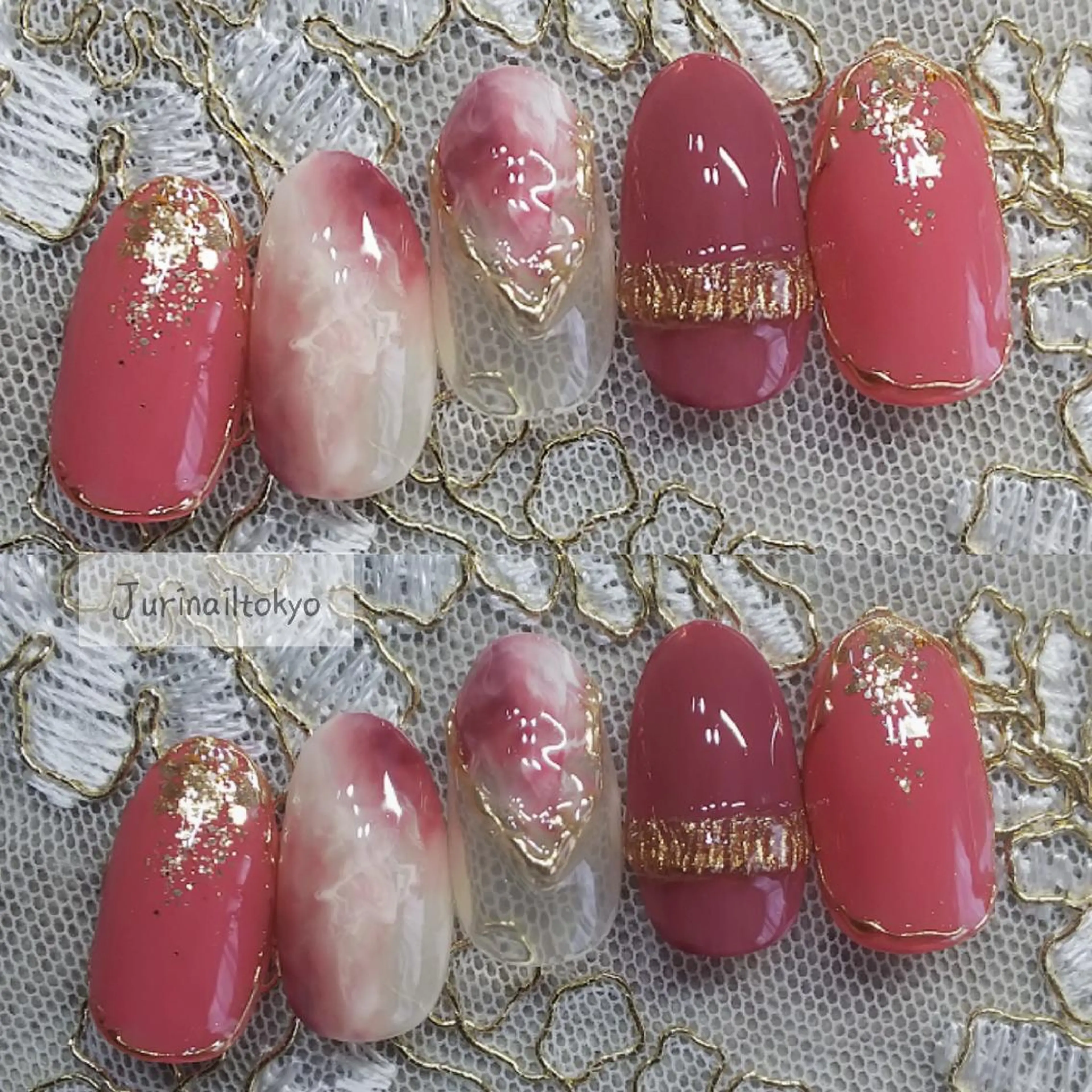 ネイル ニュアンスネイル ピンク 春ネイル ハンドネイル ハンドケア jurinailtokyo所属・jurinail tokyoのネイルデザイン