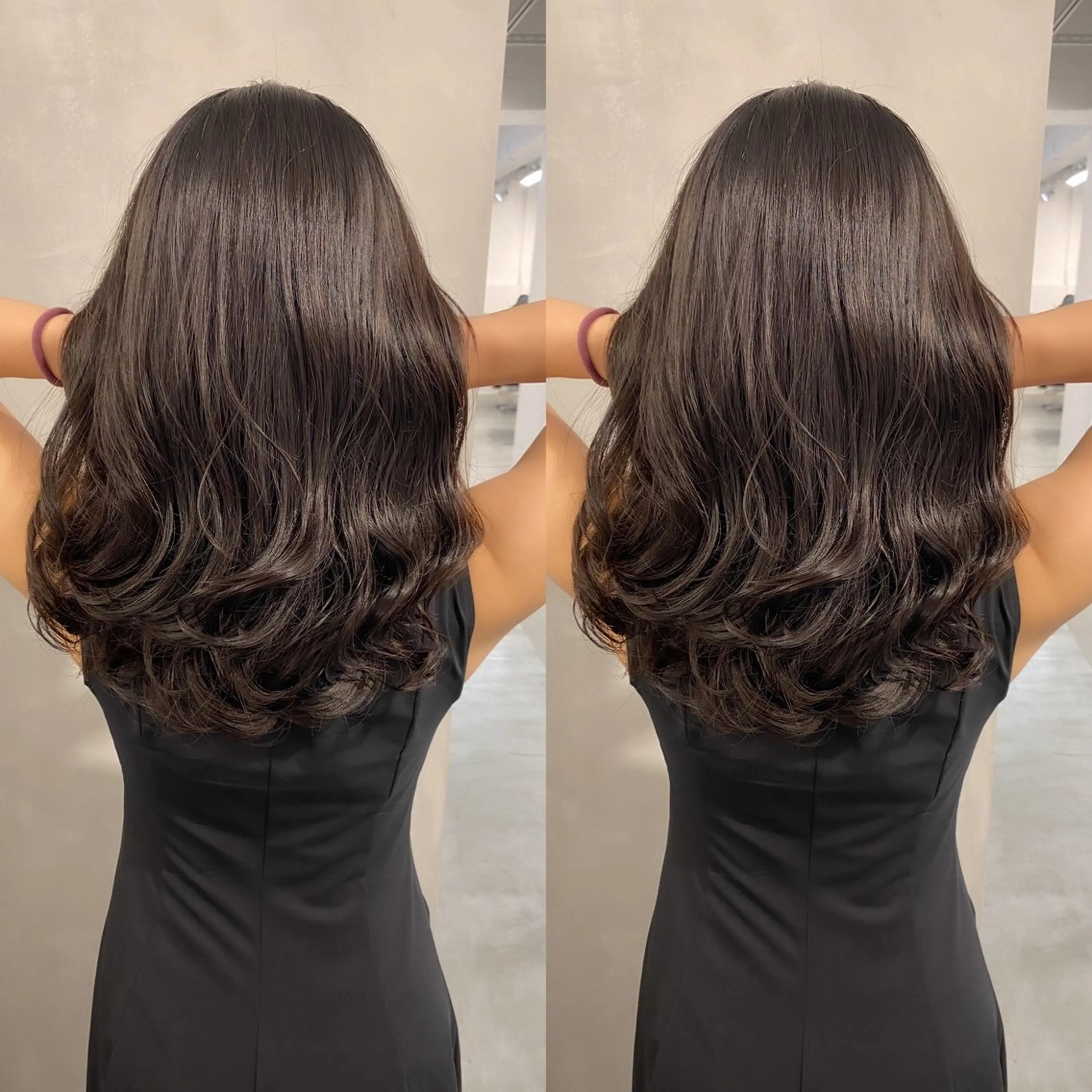 セミロング カラー パーマ カット ヘアカラー パーマ トリートメント レイヤーカットのプロ 大人ヘア宮森貴志のヘアスタイル