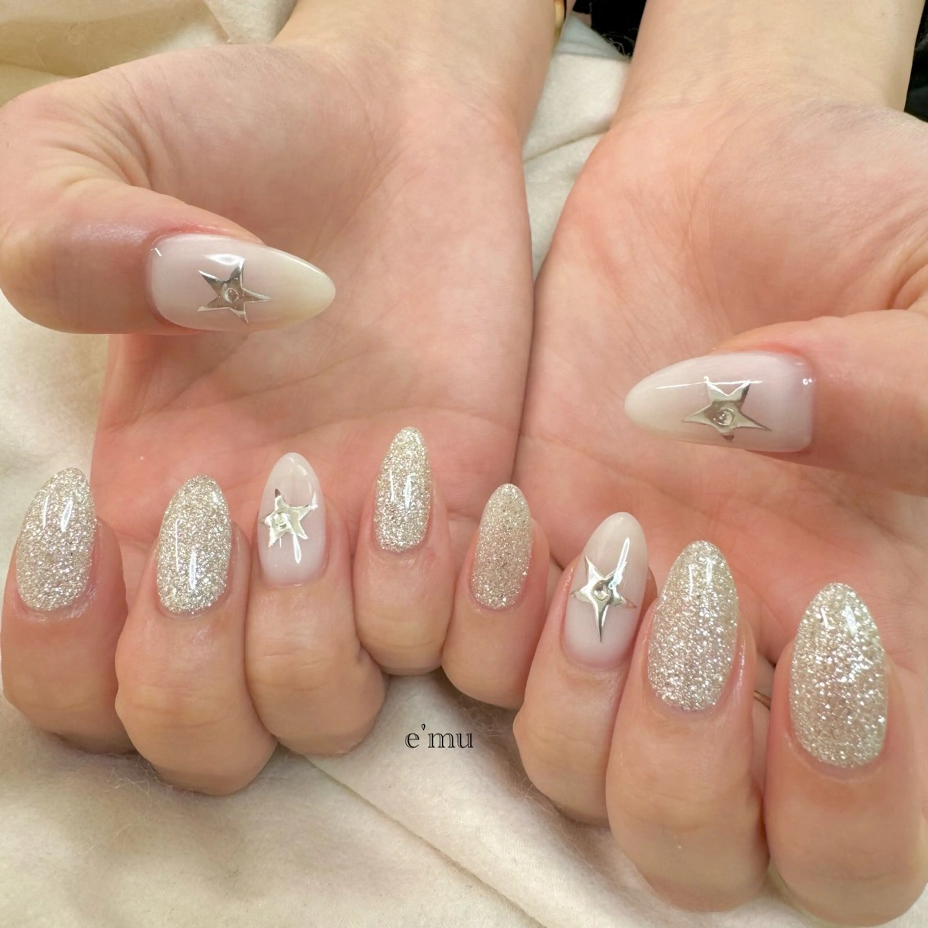 ネイル 韓国ネイル ハンドネイル nail salon e'mu💐のネイルデザイン