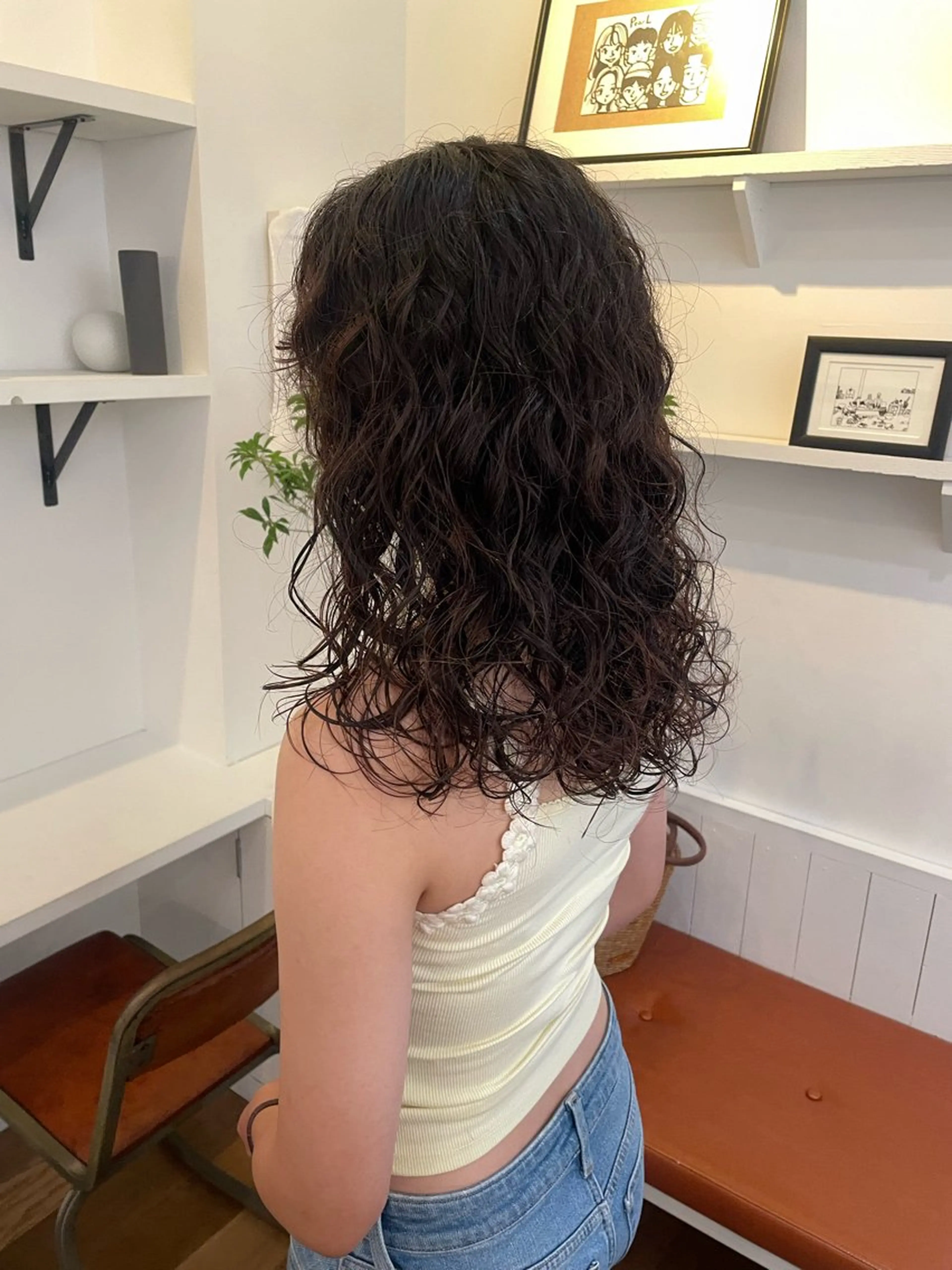 セミロング カラー パーマ セミロングパーマ カット パーマ トリートメント 髪質改善ストレート✨ パーマヘア✨YUKIのヘアスタイル