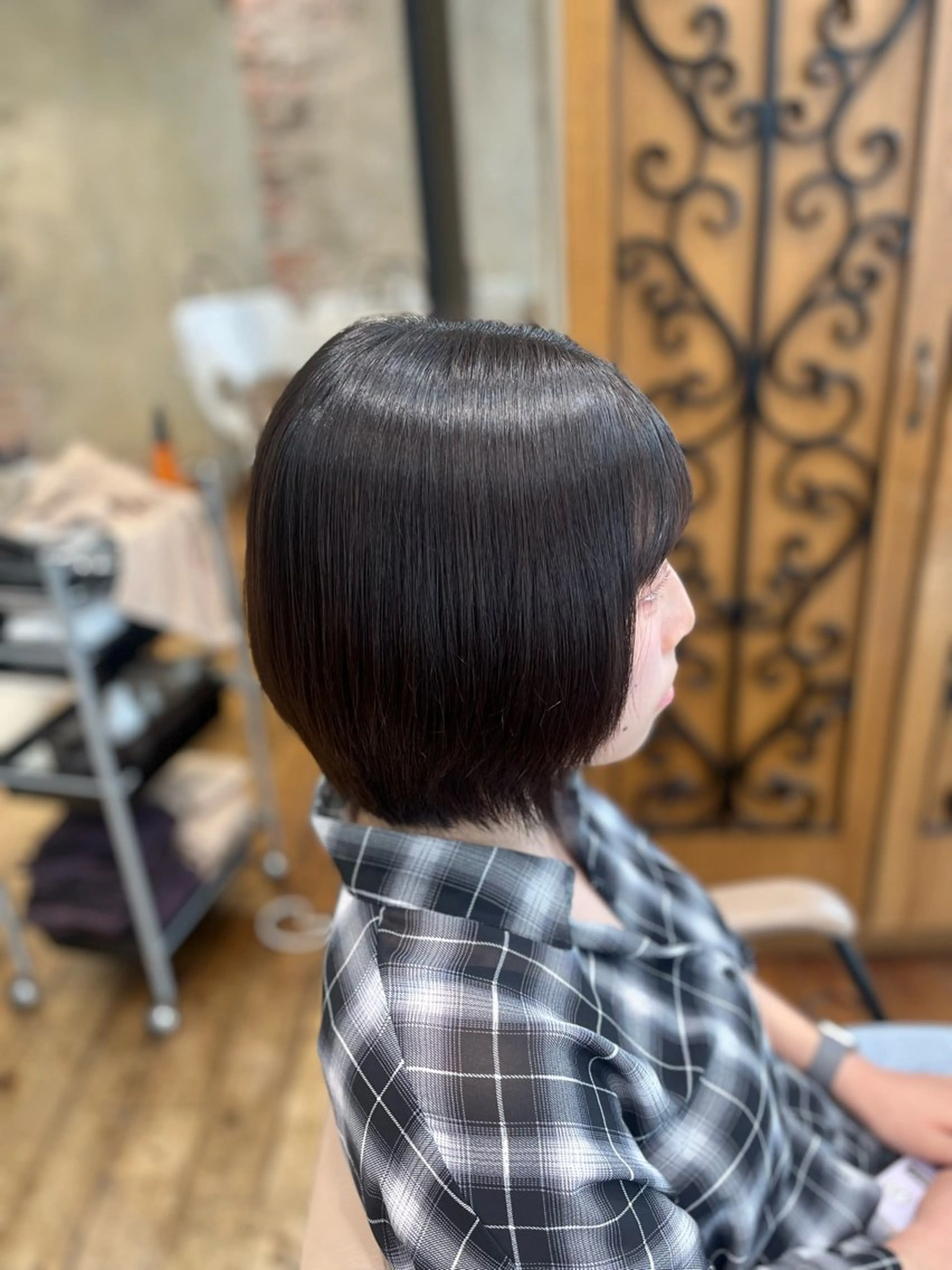 ショート 縮毛矯正 AFLOAT RUVUA所属・新宿カラー アレンジ🌼さきえのヘアスタイル