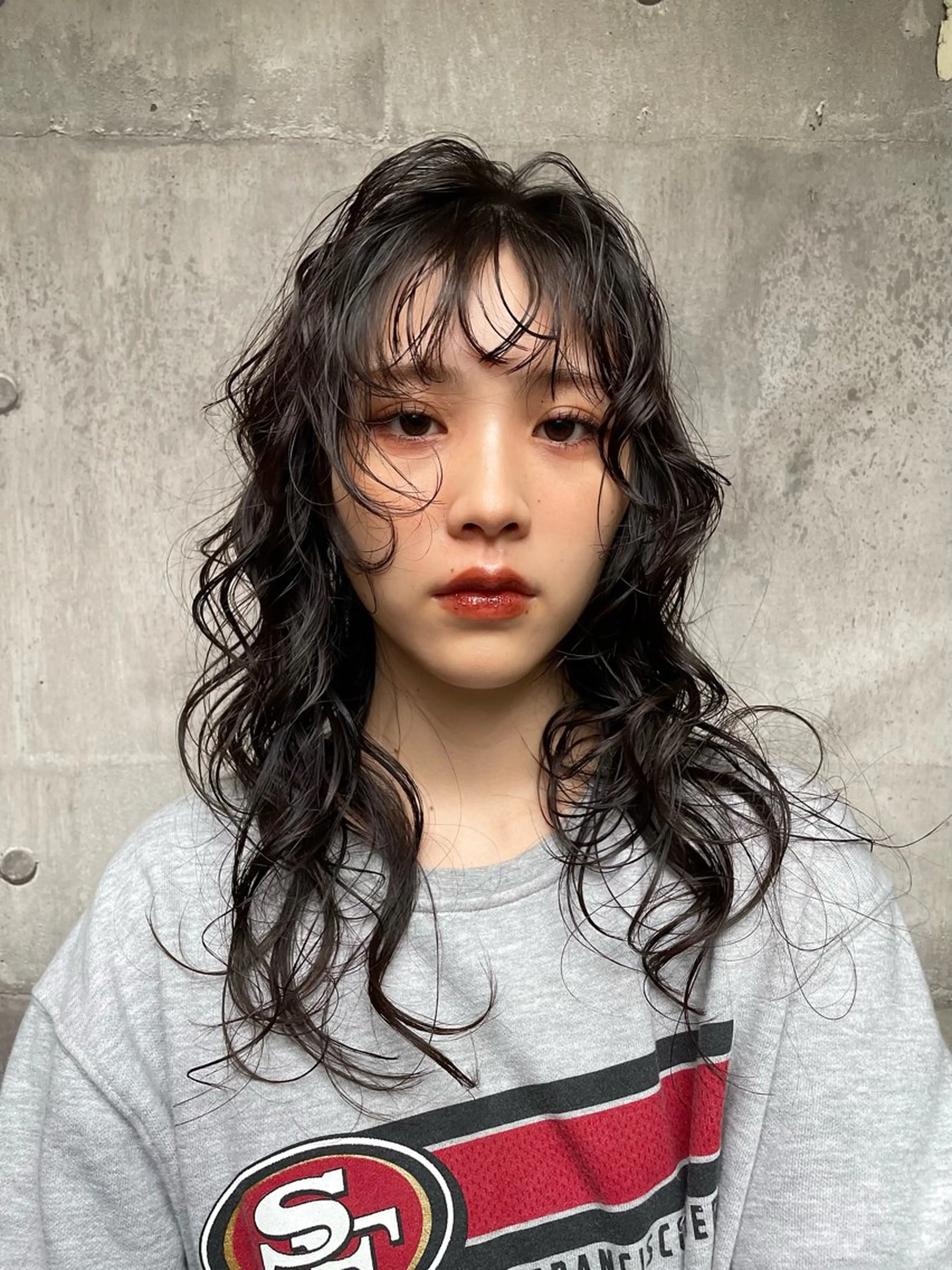 ロング パーマ ウルフカット カット パーマ 【お洒落パーマ】 Elme　肥塚康汰郎のヘアスタイル