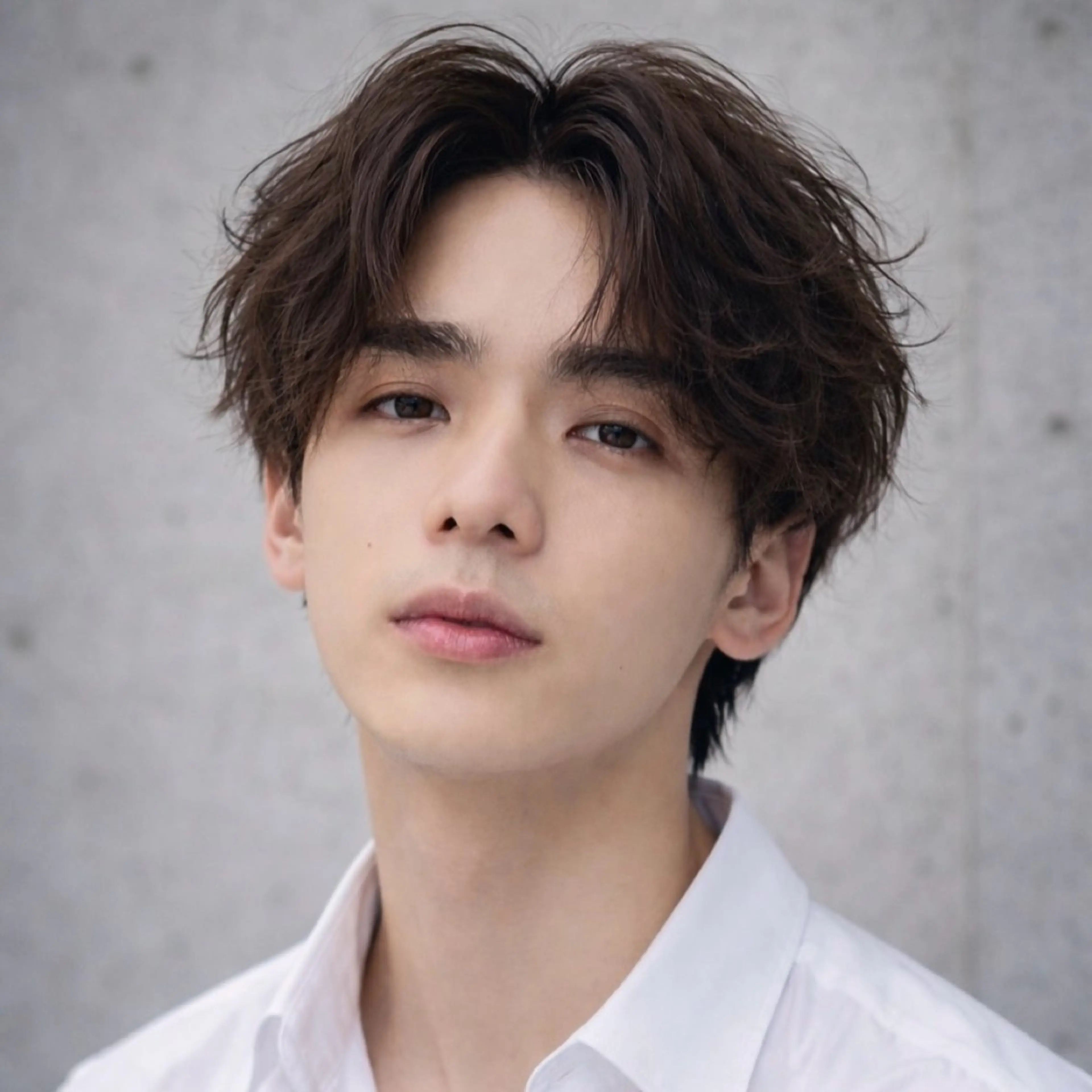 メンズ カット パーマ シャドウ/フェザー ニュアンスヘアメンズのヘアスタイル