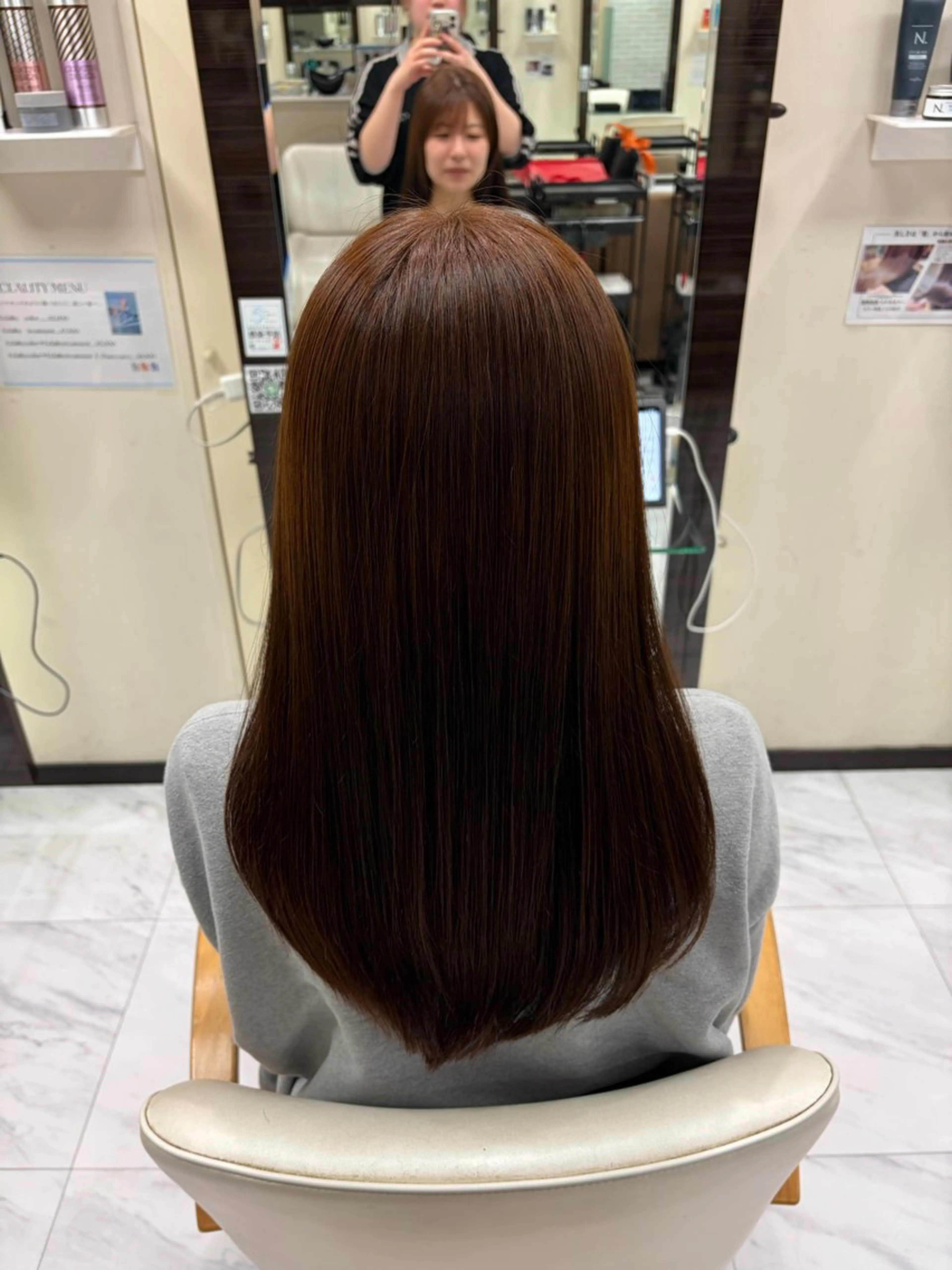 ロング カラー ヘアカラー 旗手 沙和のヘアスタイル