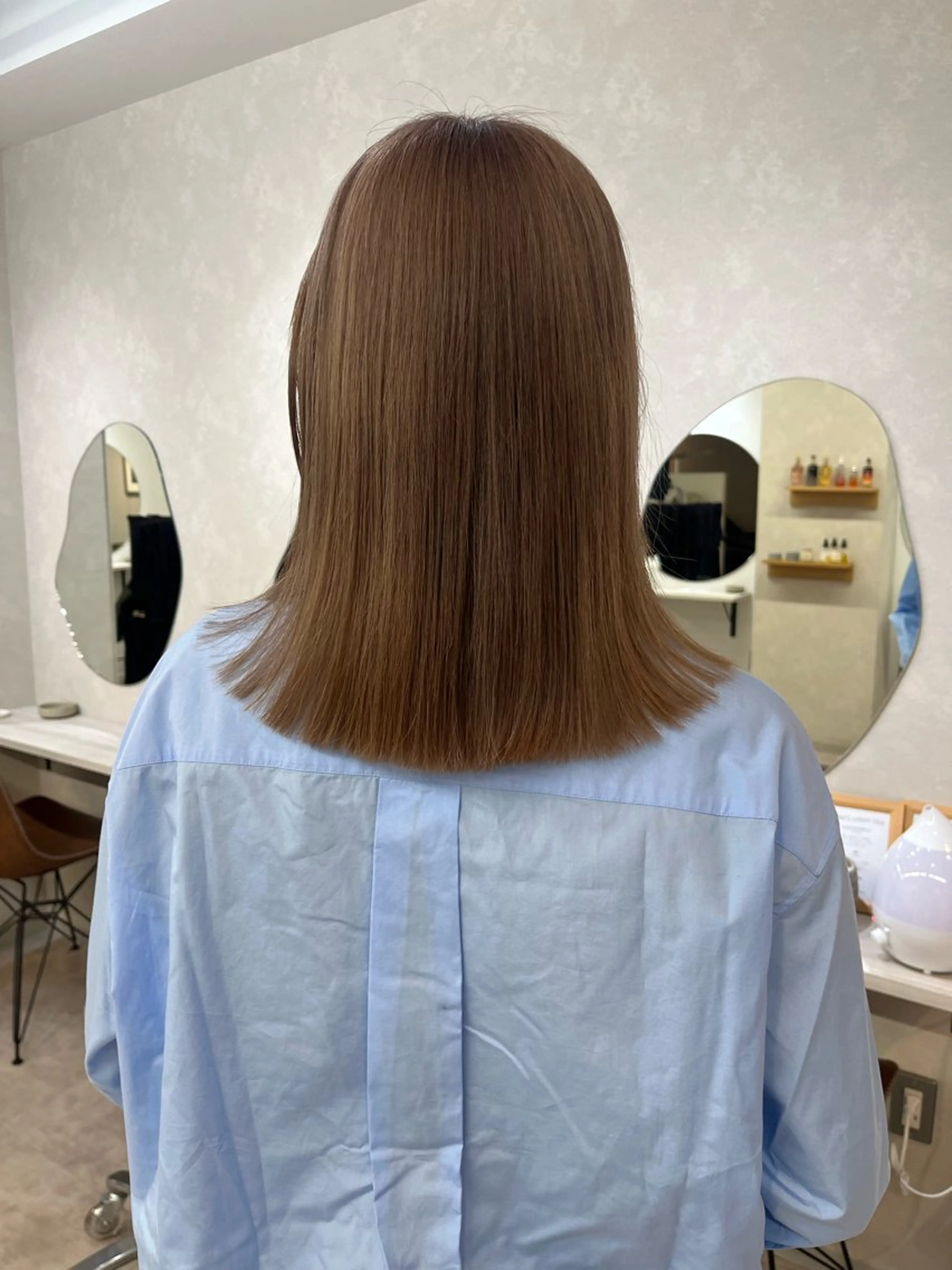 ミディアム カラー aya/メンズヘア/ メンズカット/ボブのヘアスタイル