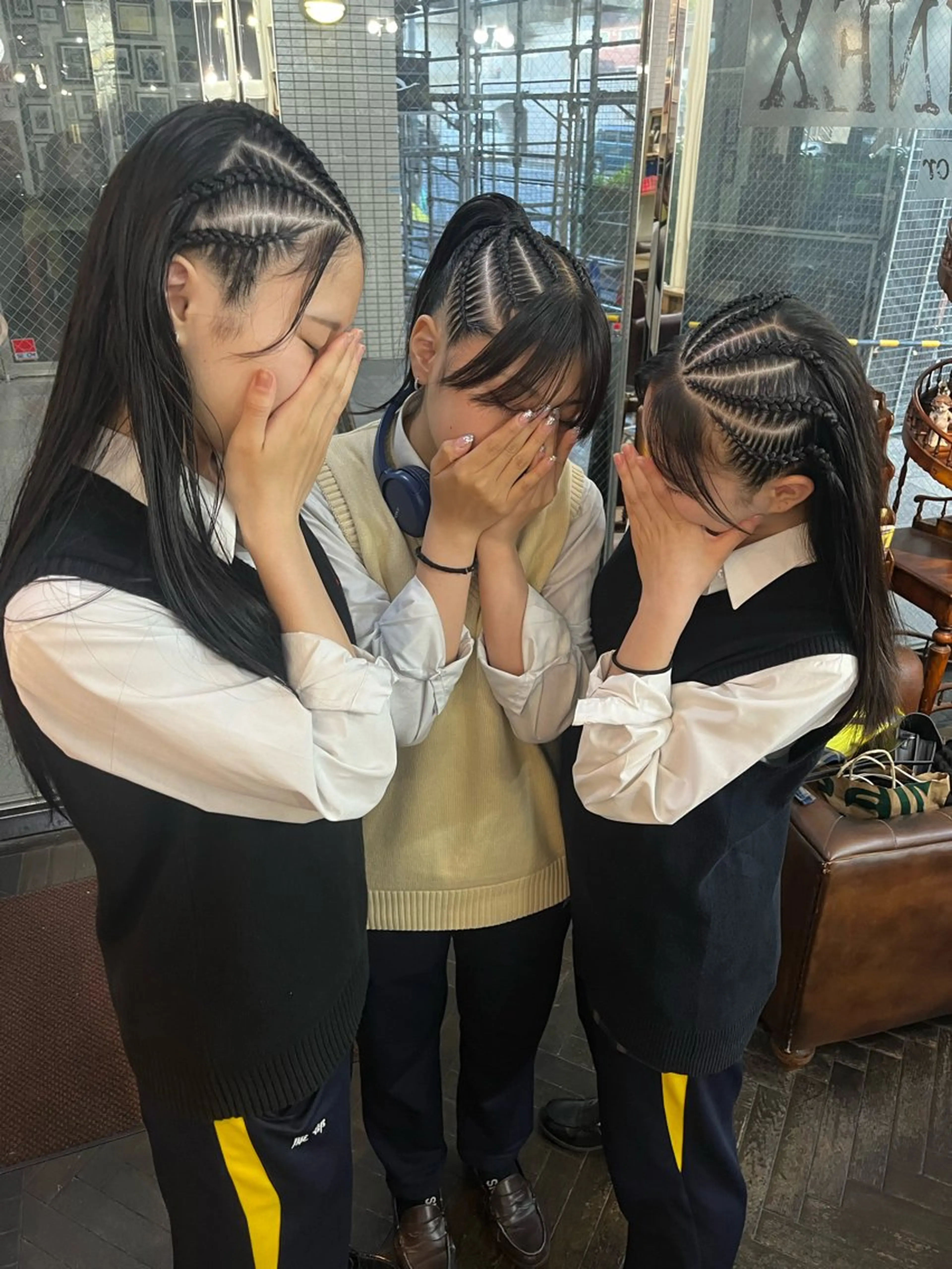 ヘアアレンジ モモカ/ハイトーン /バレイヤージュのヘアスタイル