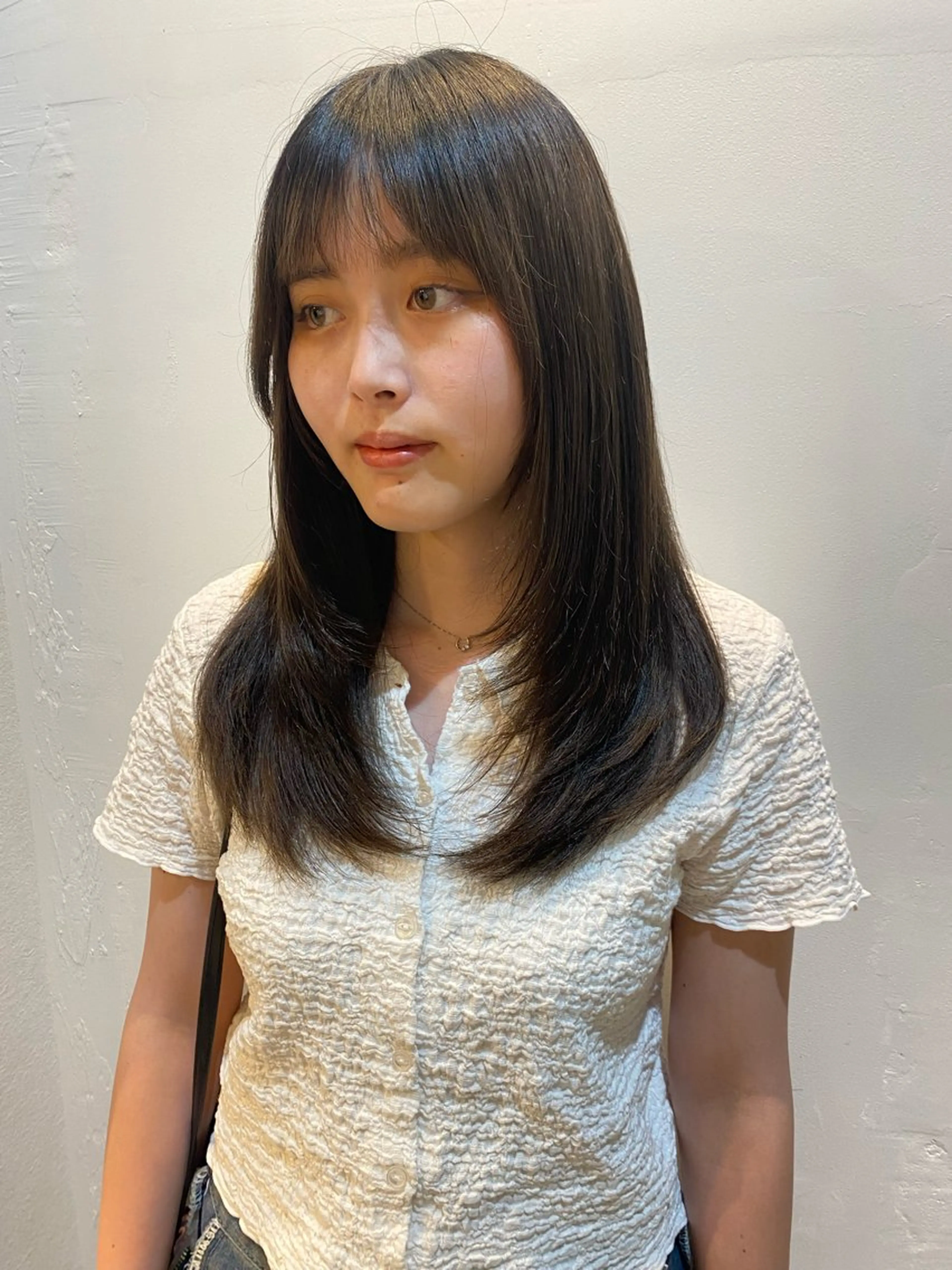 セミロング レイヤーカット keshiki大名所属・Keshiki大名 安部 真輝のヘアスタイル