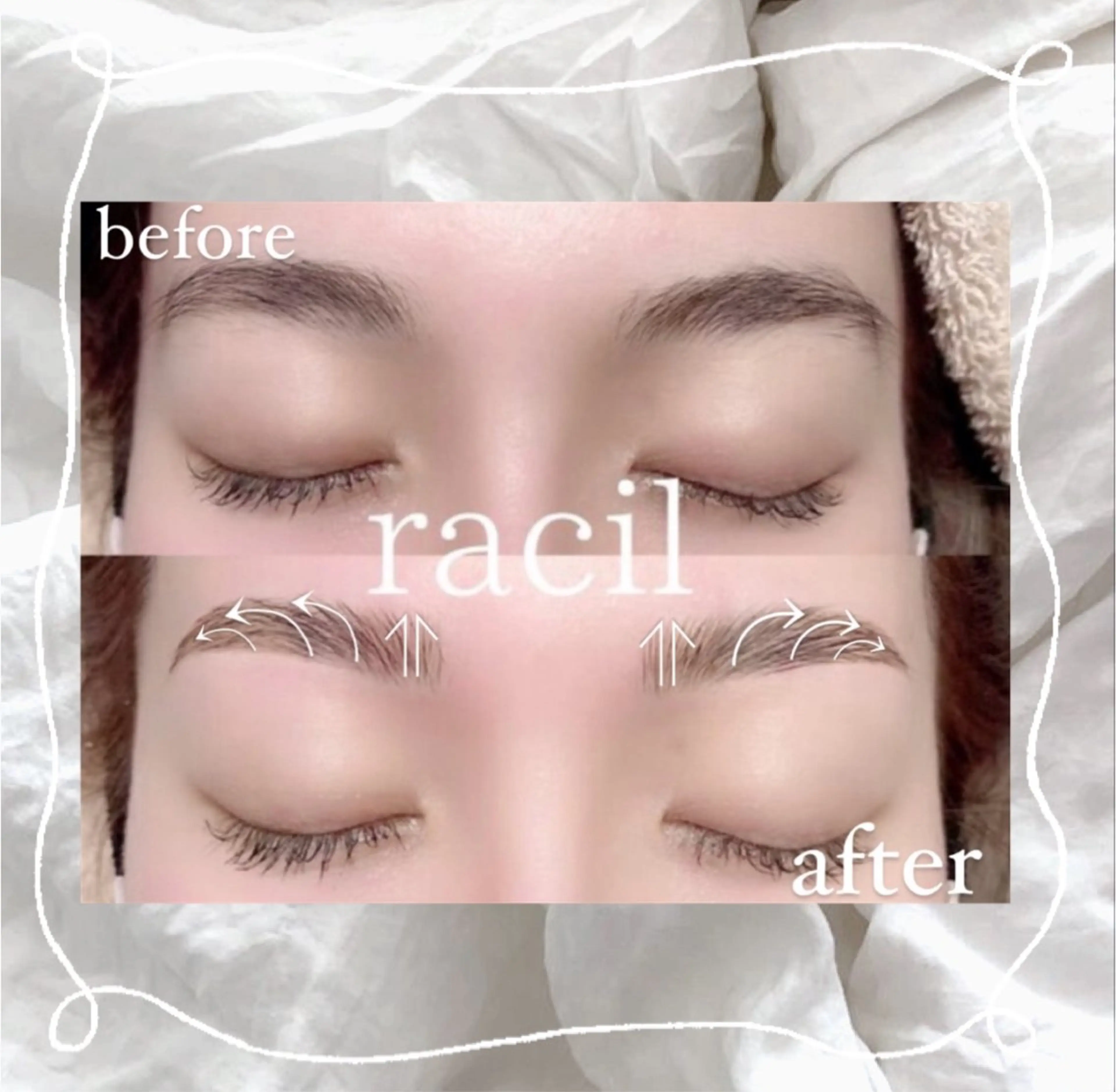 アイブロウ ハリウッドブロウリフト 眉毛ワックス脱毛 RACIL  by rest plus所属・♡ racilのマツエク・マツパデザイン