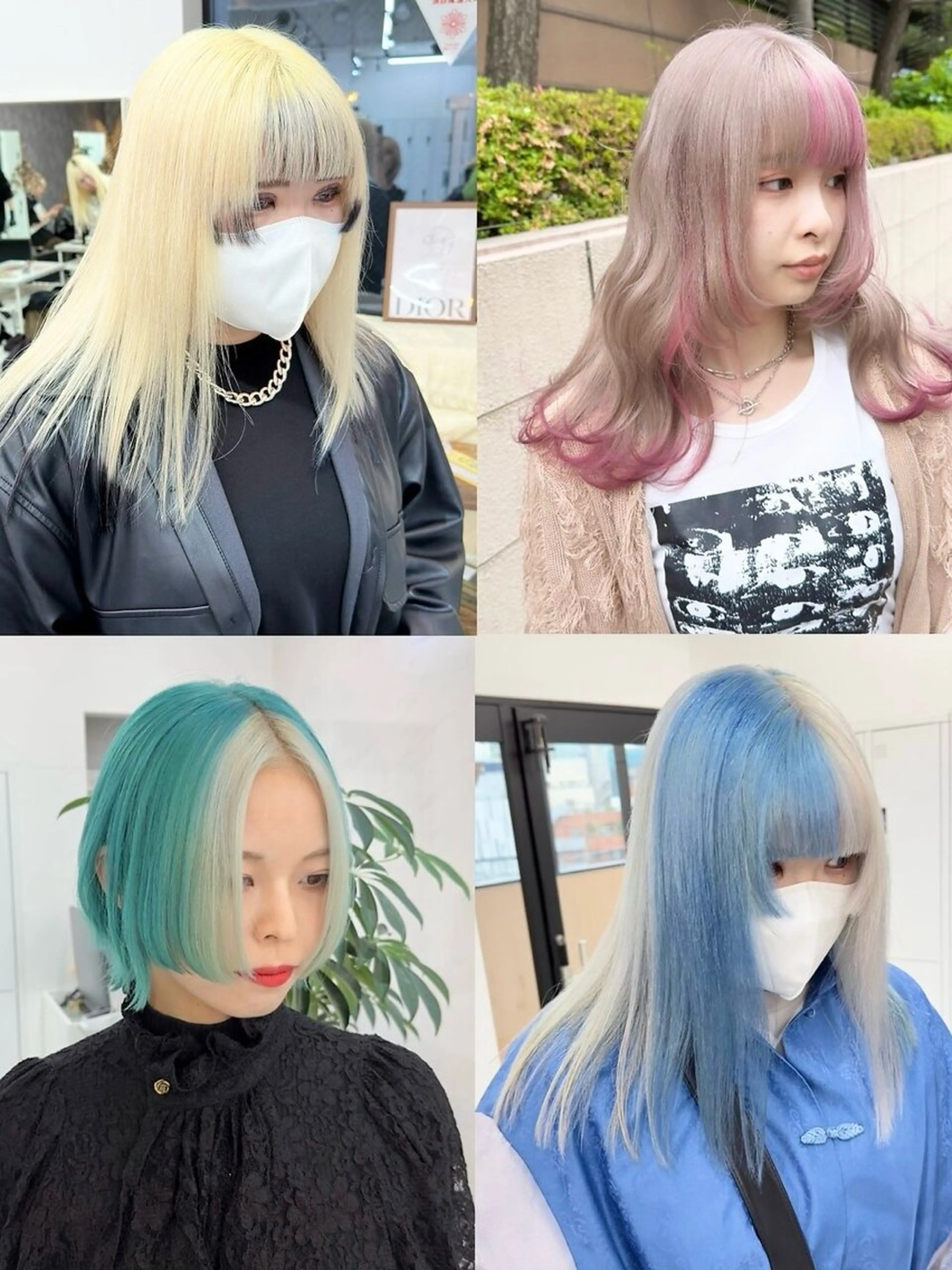 ロング ヘアカラー トリートメント 💛ムラ修正ブリーチ 💛YUUのヘアスタイル