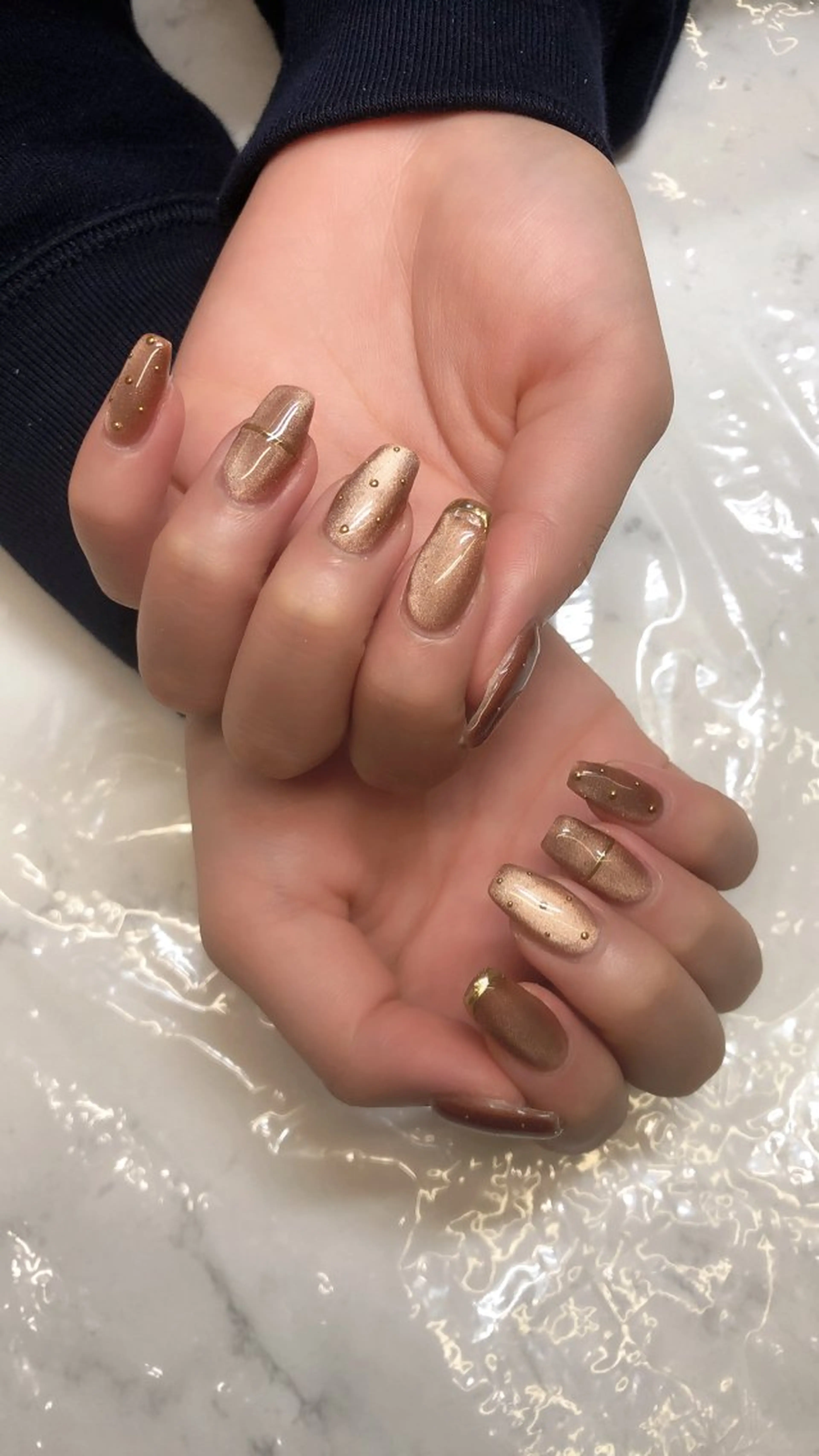 ネイル マグネットネイル 💎Guarendo💎錦糸町店所属・✨アン ミユ✨のネイルデザイン