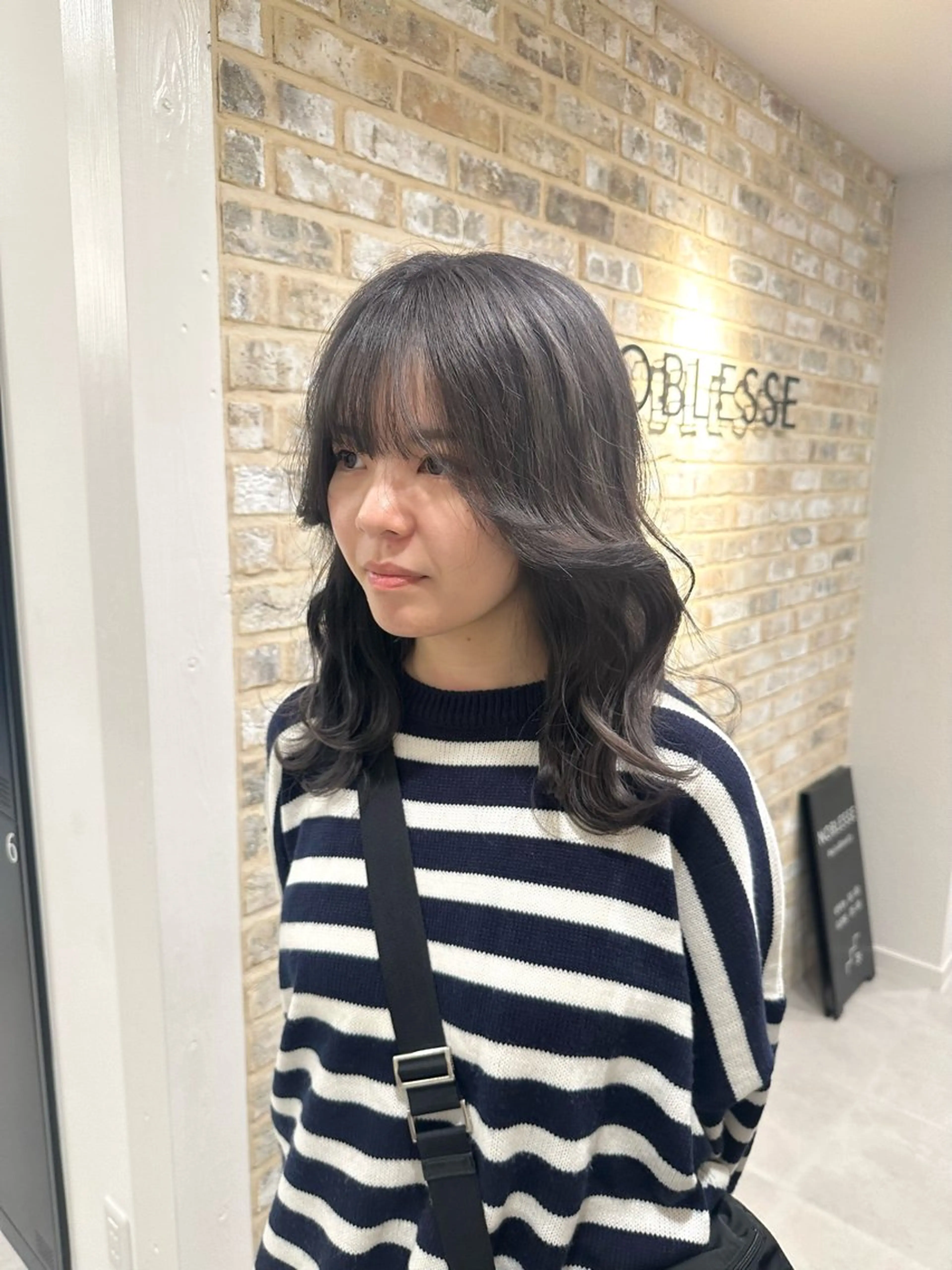 カラー ブリーチ グレージュ sau.所属・kano🌈 ボブ/レイヤーのヘアスタイル