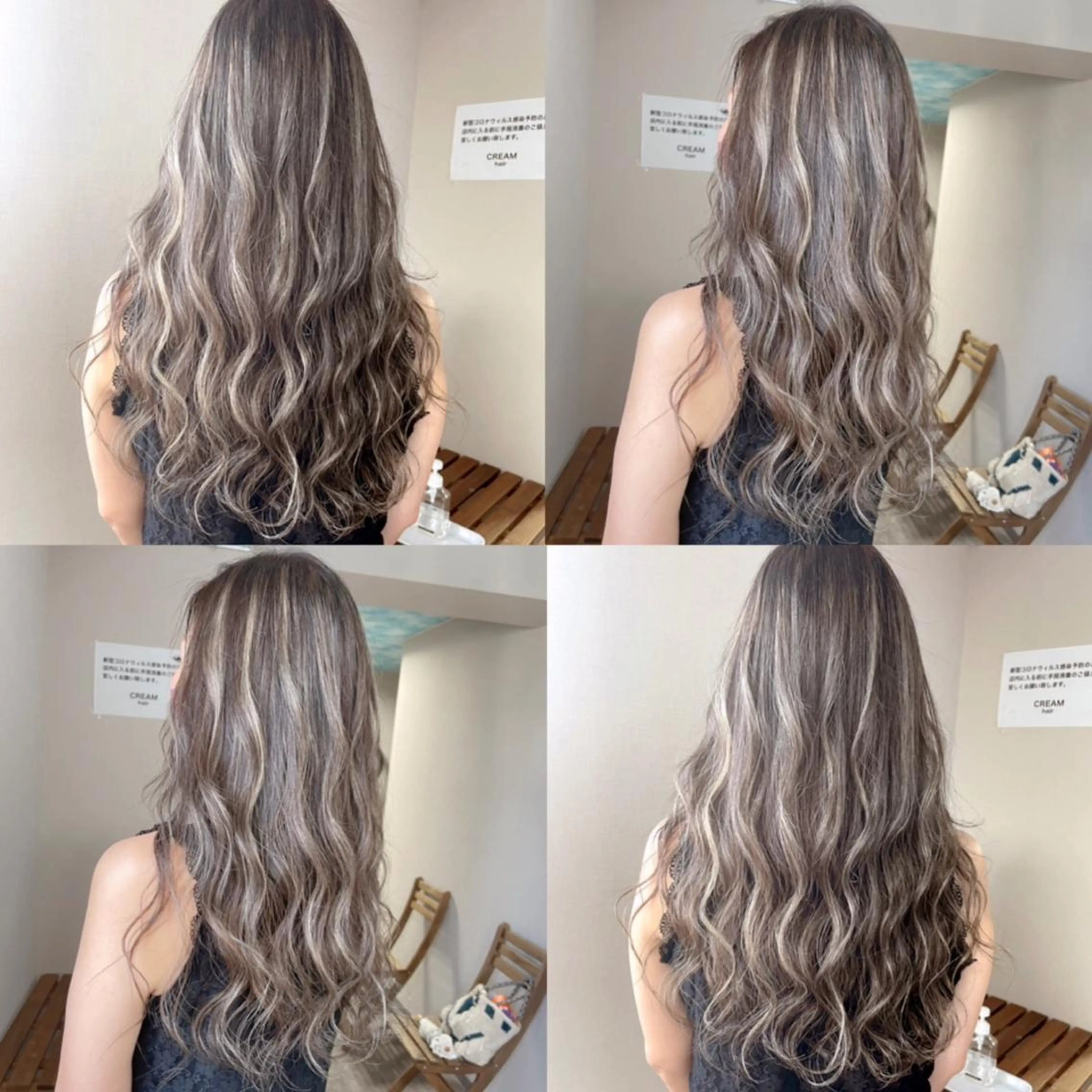 ロング カラー バレイヤージュ グラデーションカラー ハイライトカラー ハイライト レイヤーカット ヘアカラー 松井那津子 /ハイライトブリーチのヘアスタイル