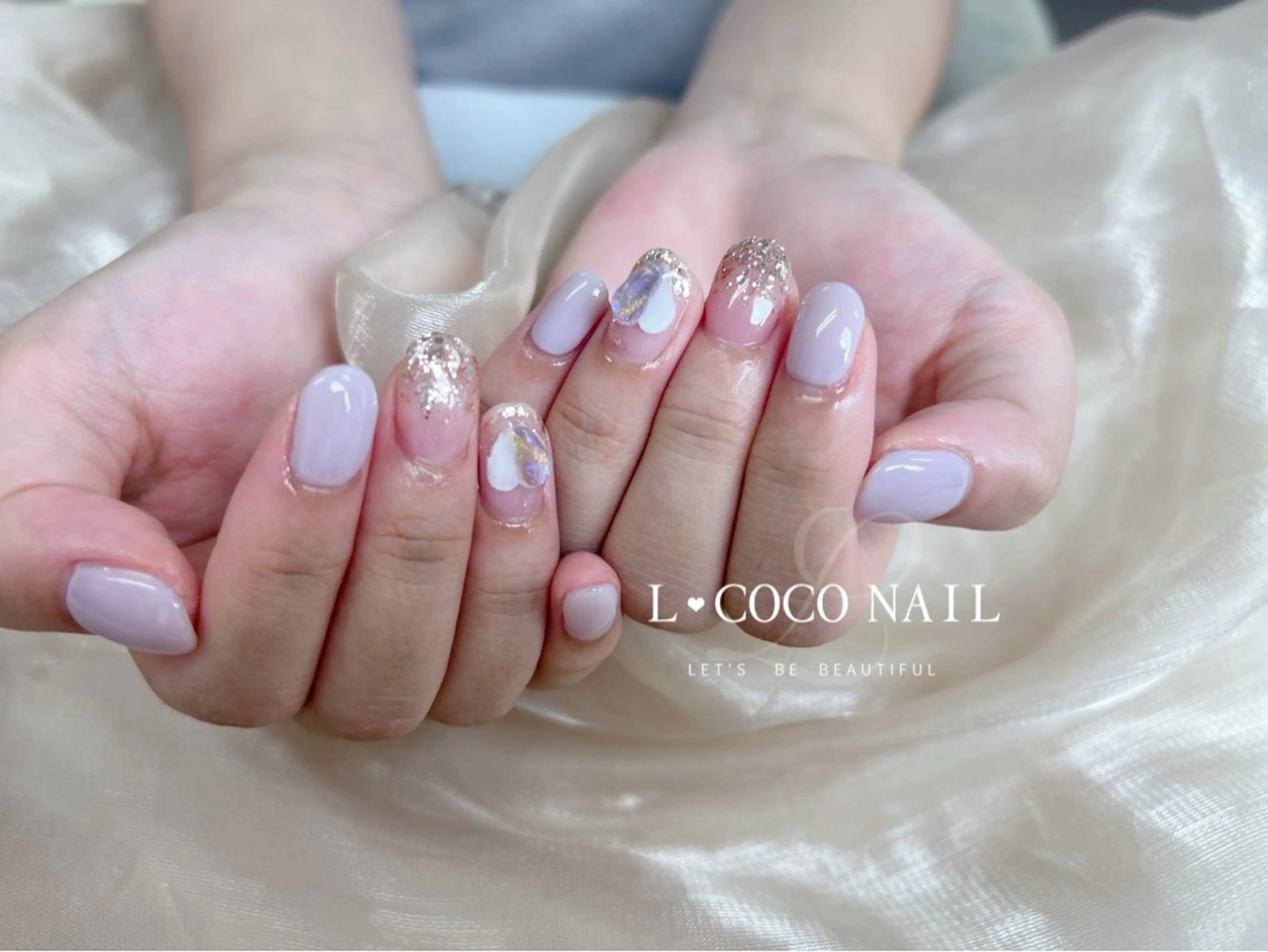 ネイル シンプルネイル L·COCO   Nail所属・L♡ COCO  nailのネイルデザイン