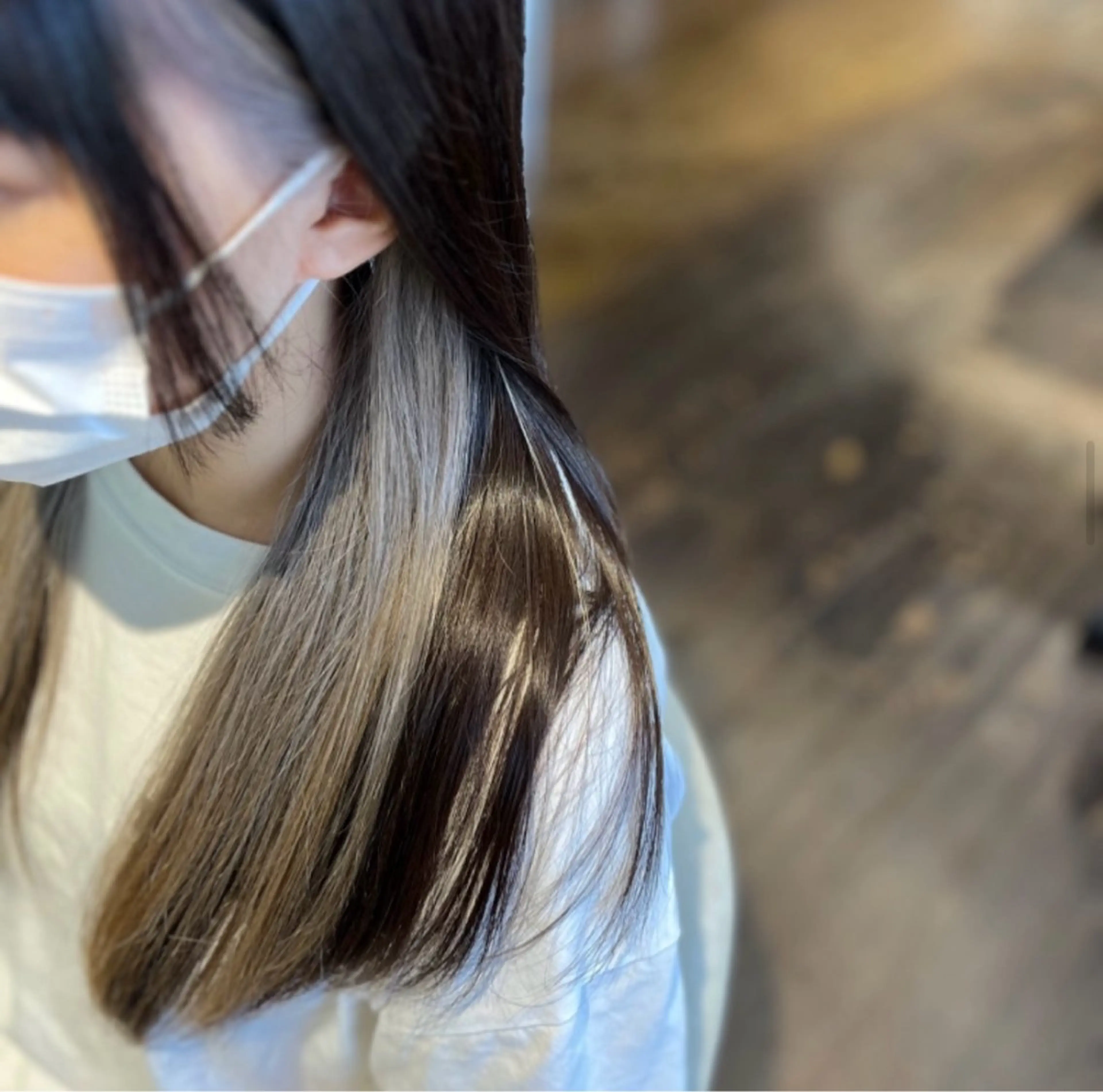 【結んでも耳にかけても可愛い💖】イヤリングカラー🎀＋トレンドカラー✨の写真