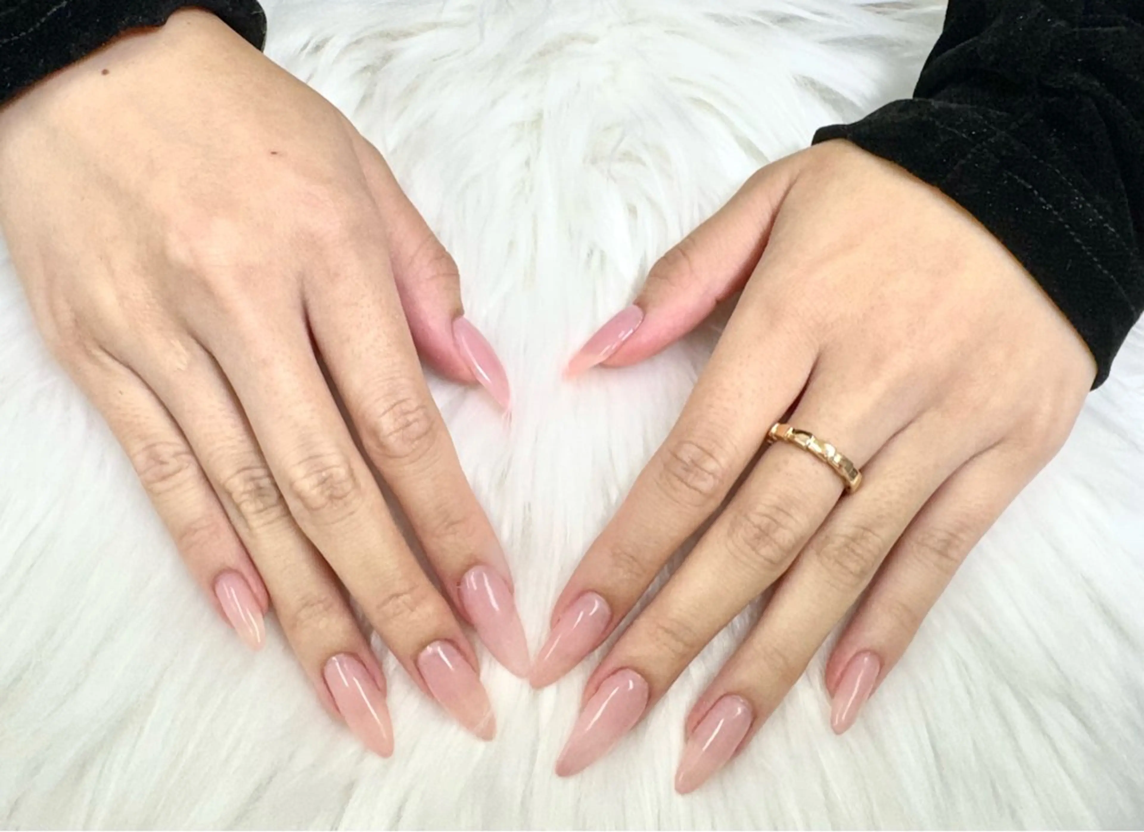 ネイル ロングネイル ワンカラーネイル ラスターネイル shioriのネイルデザイン