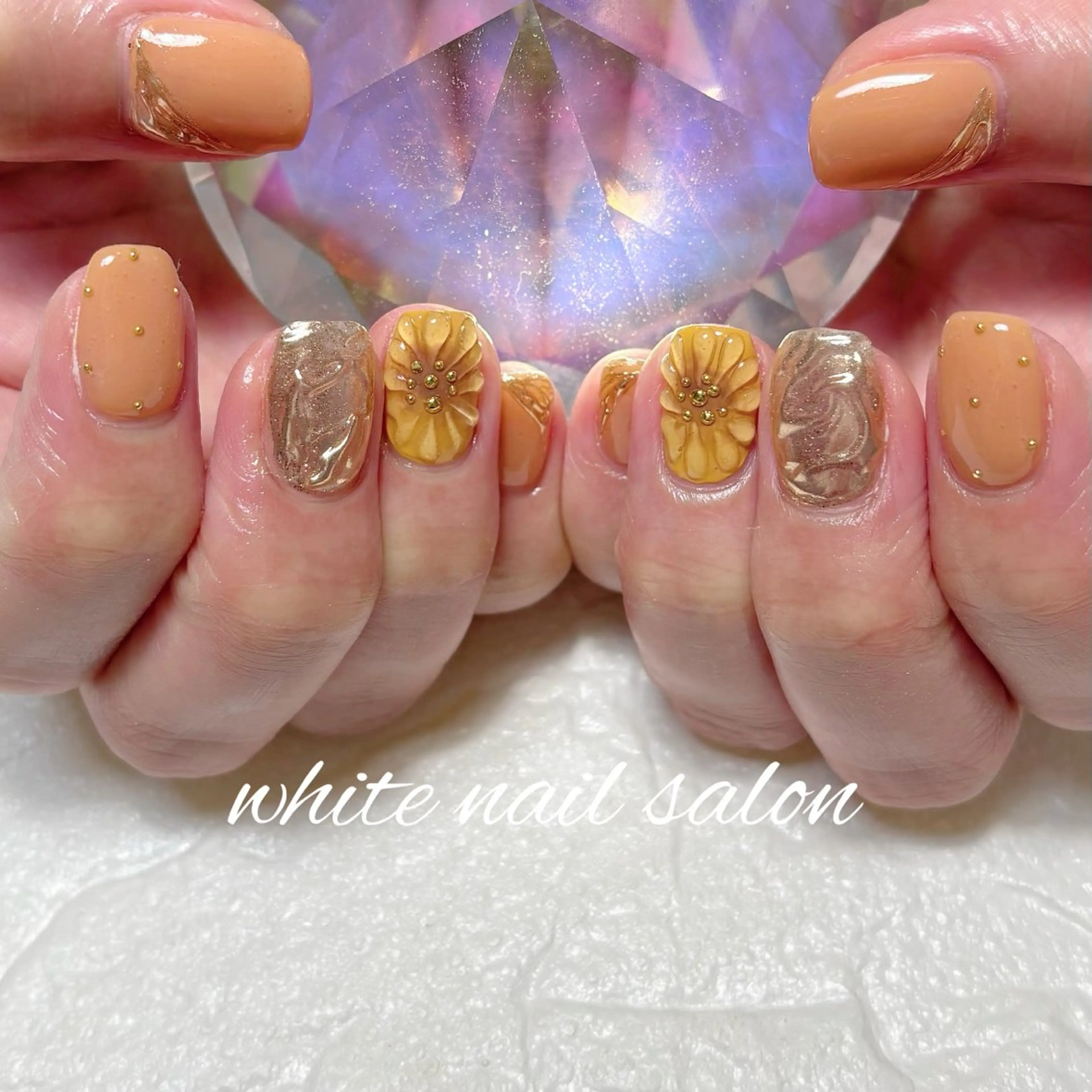 ネイル フットネイル ハンドネイル white nail salonのネイルデザイン