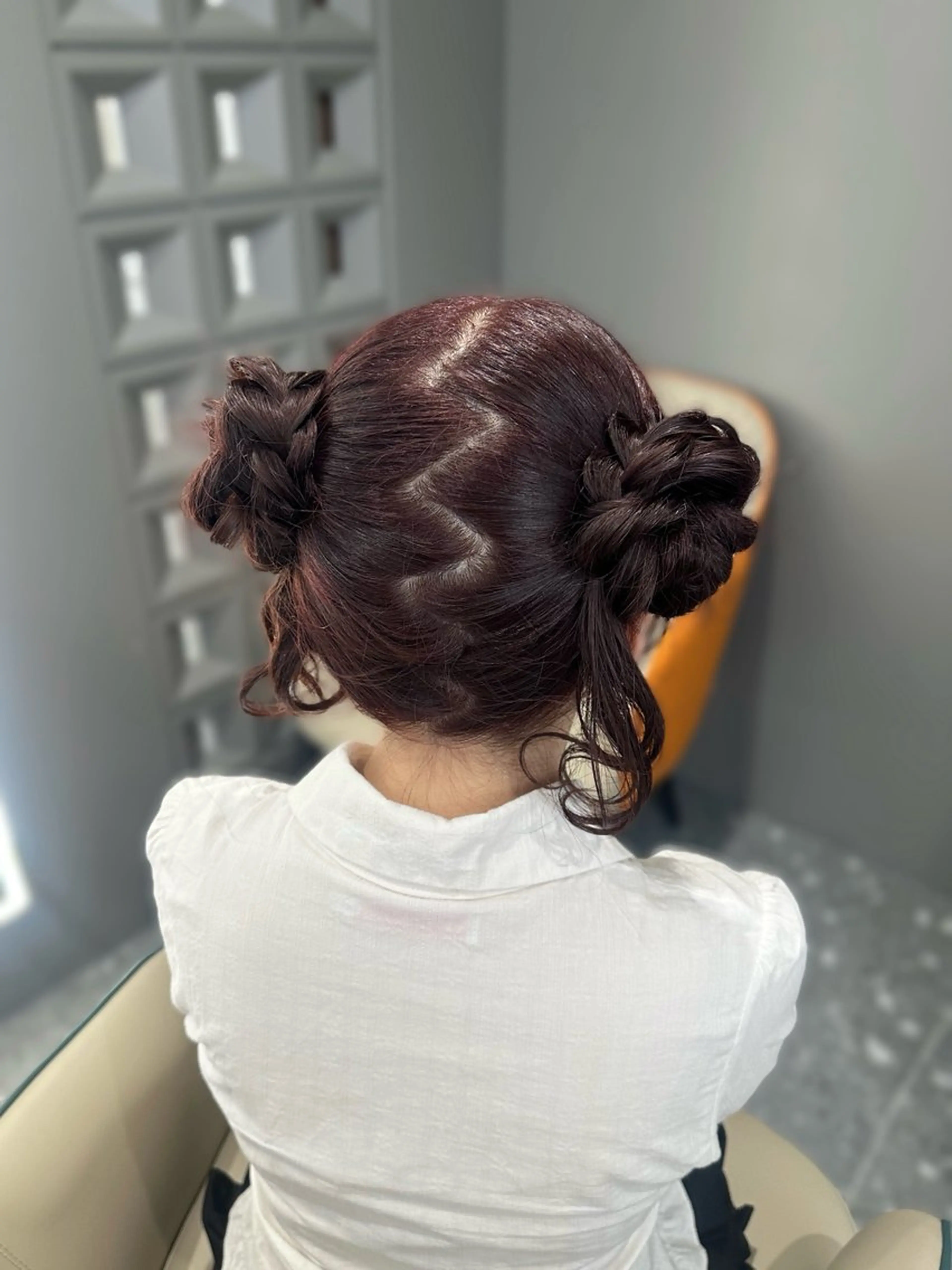 ヘアアレンジ ヘアセット 🎀ちゃんりお🎀 /ブラウン/透明感のヘアスタイル