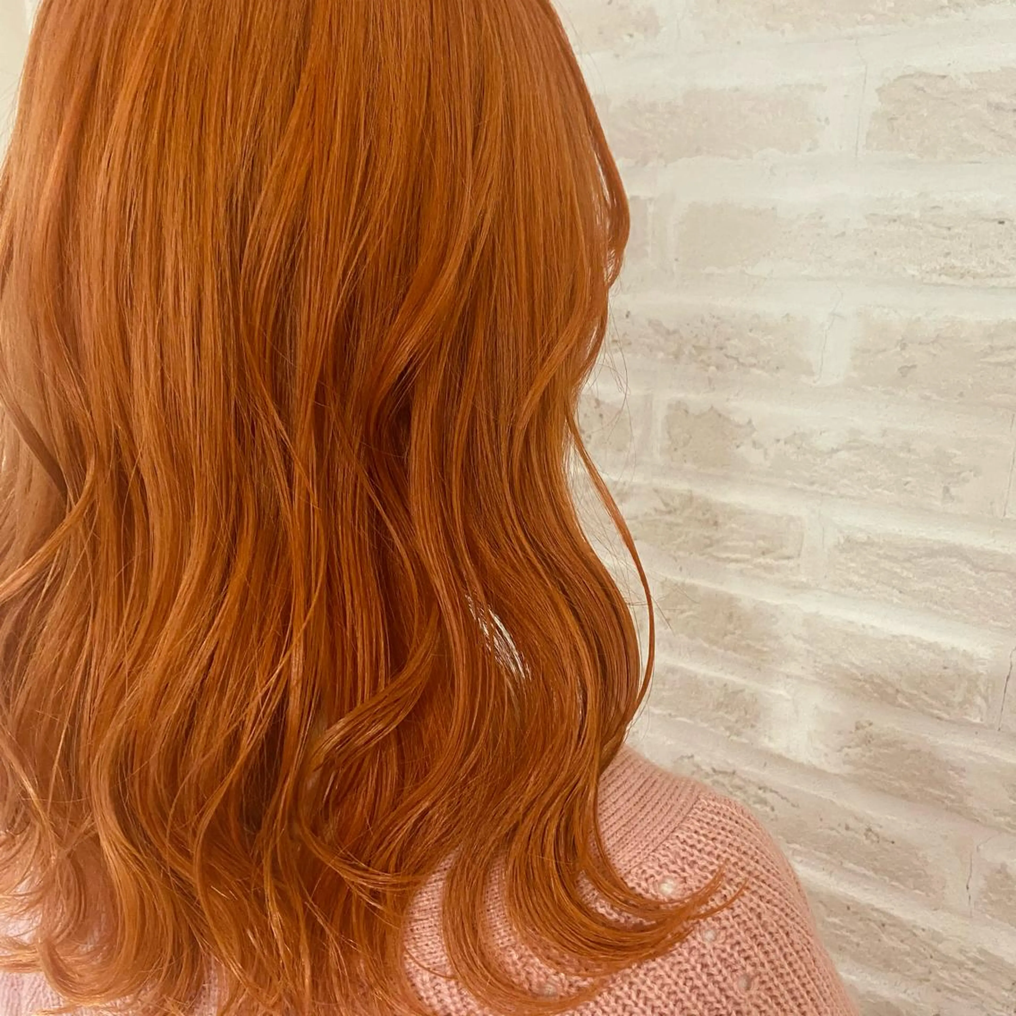 ロング カラー ヘアアレンジ オレンジ 米村（北岡）慶子 お店変わりました！のヘアスタイル