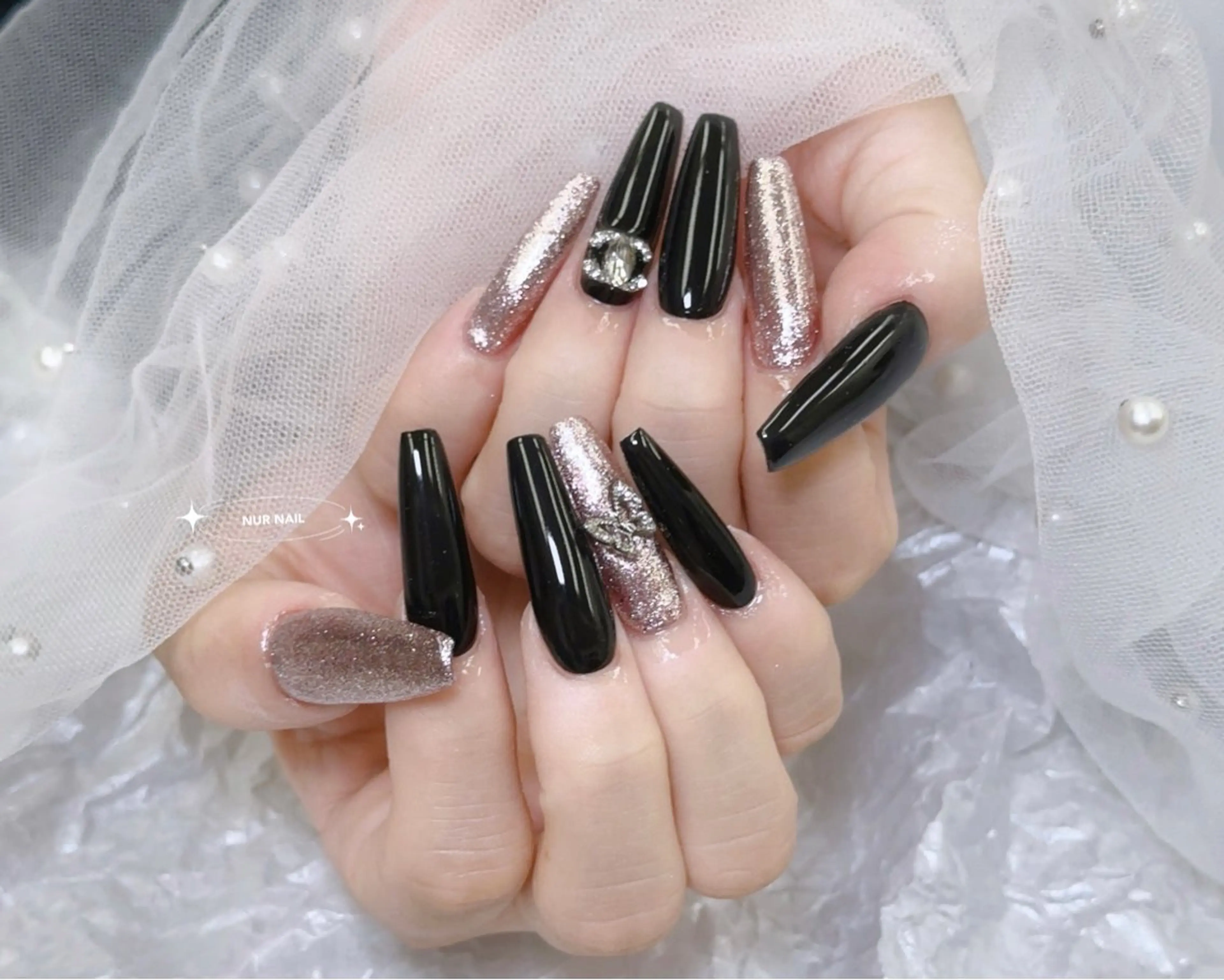 🎊スカルプ長さだし＋ラメグラ＋ワンカラー🎊初回ソフトジェルオフ無料【2色まで】の写真