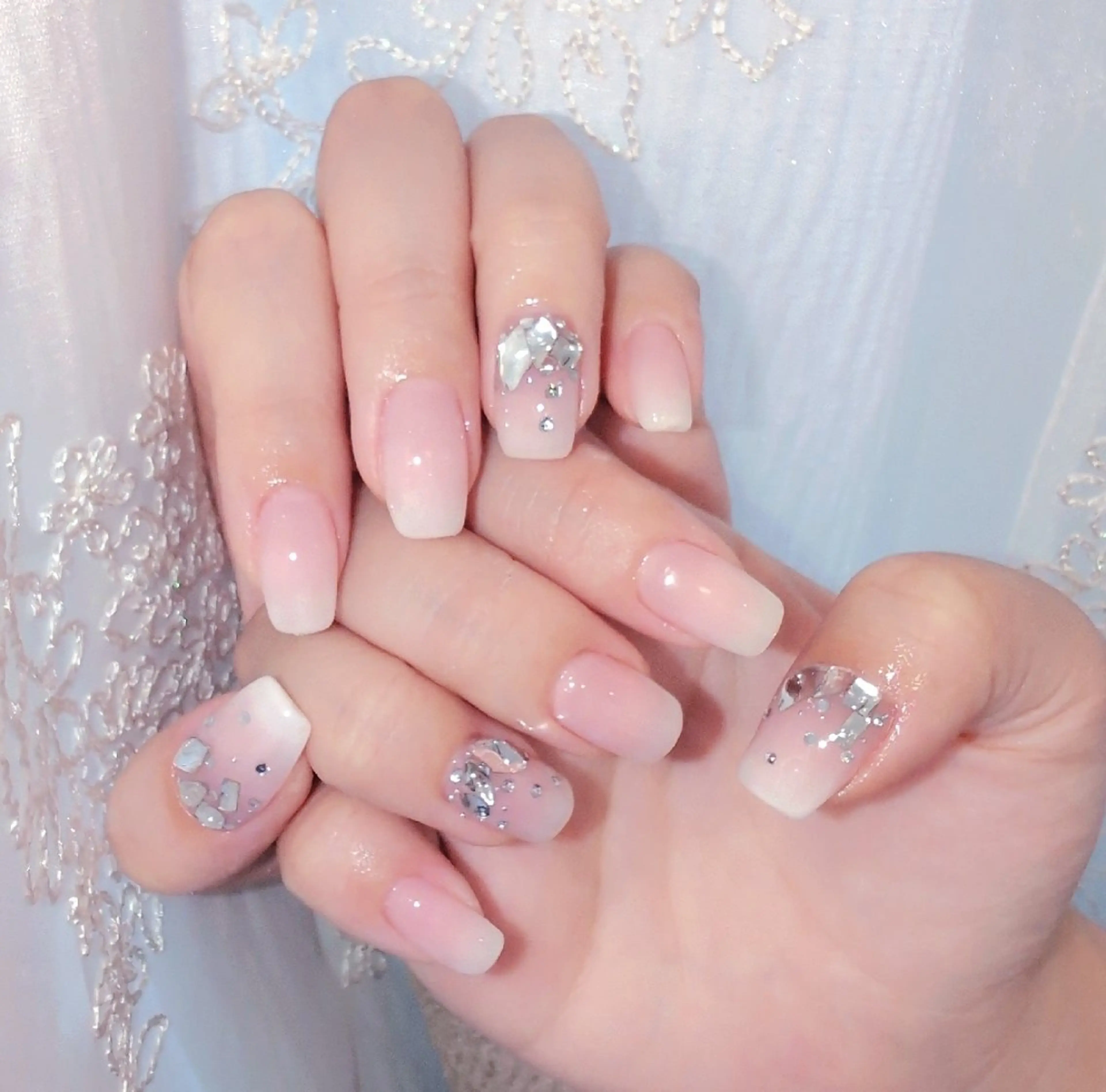 ネイル 長さ出し ジェルネイル 韓国ネイル マグネットネイル ニュアンスネイル ハンドネイル I LOVE ME NAIL.。.:*♡のネイルデザイン