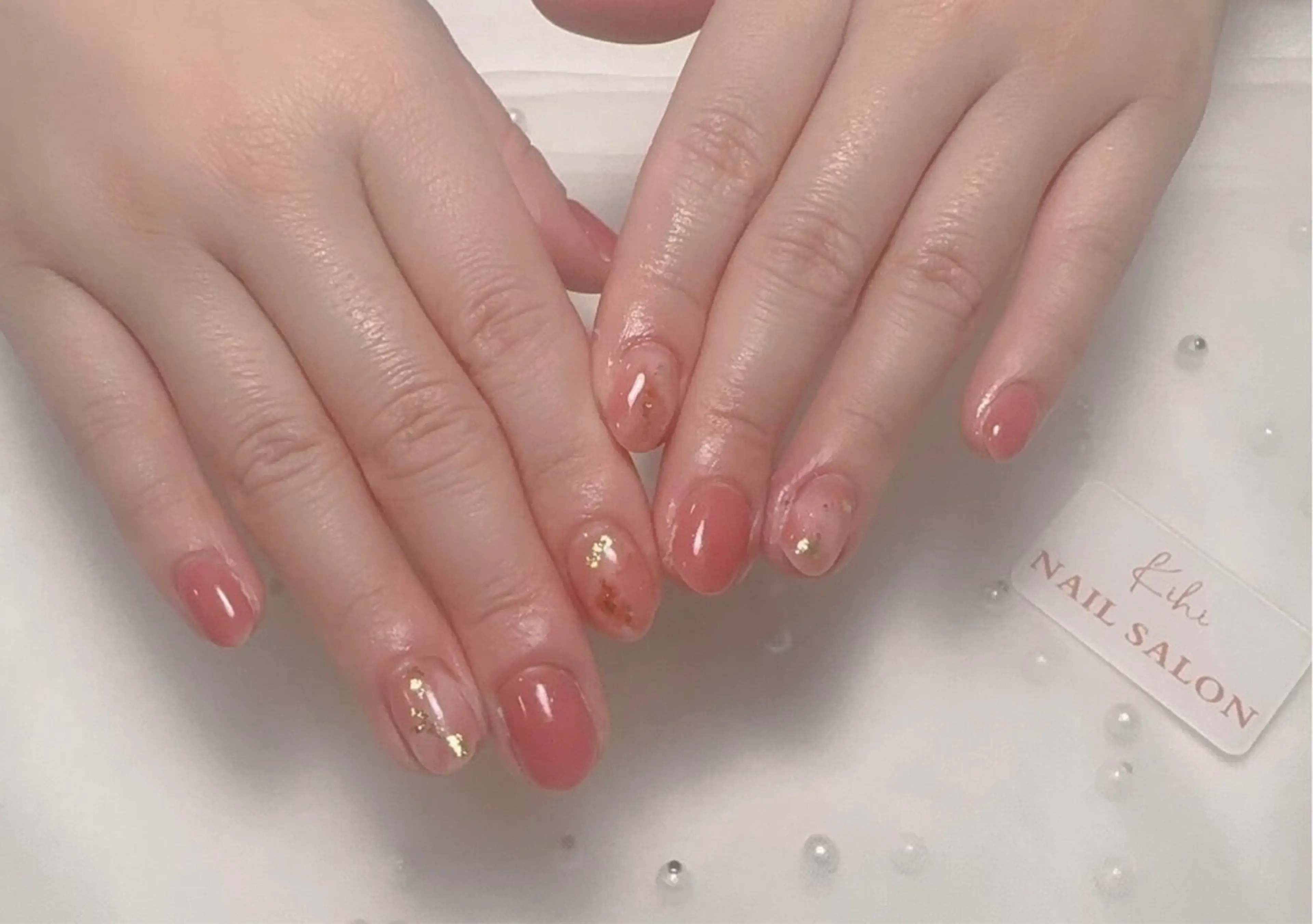 ネイル アートネイル フレンチネイル ジェルネイル グラデーション 韓国ネイル 村中 ハナのネイルデザイン