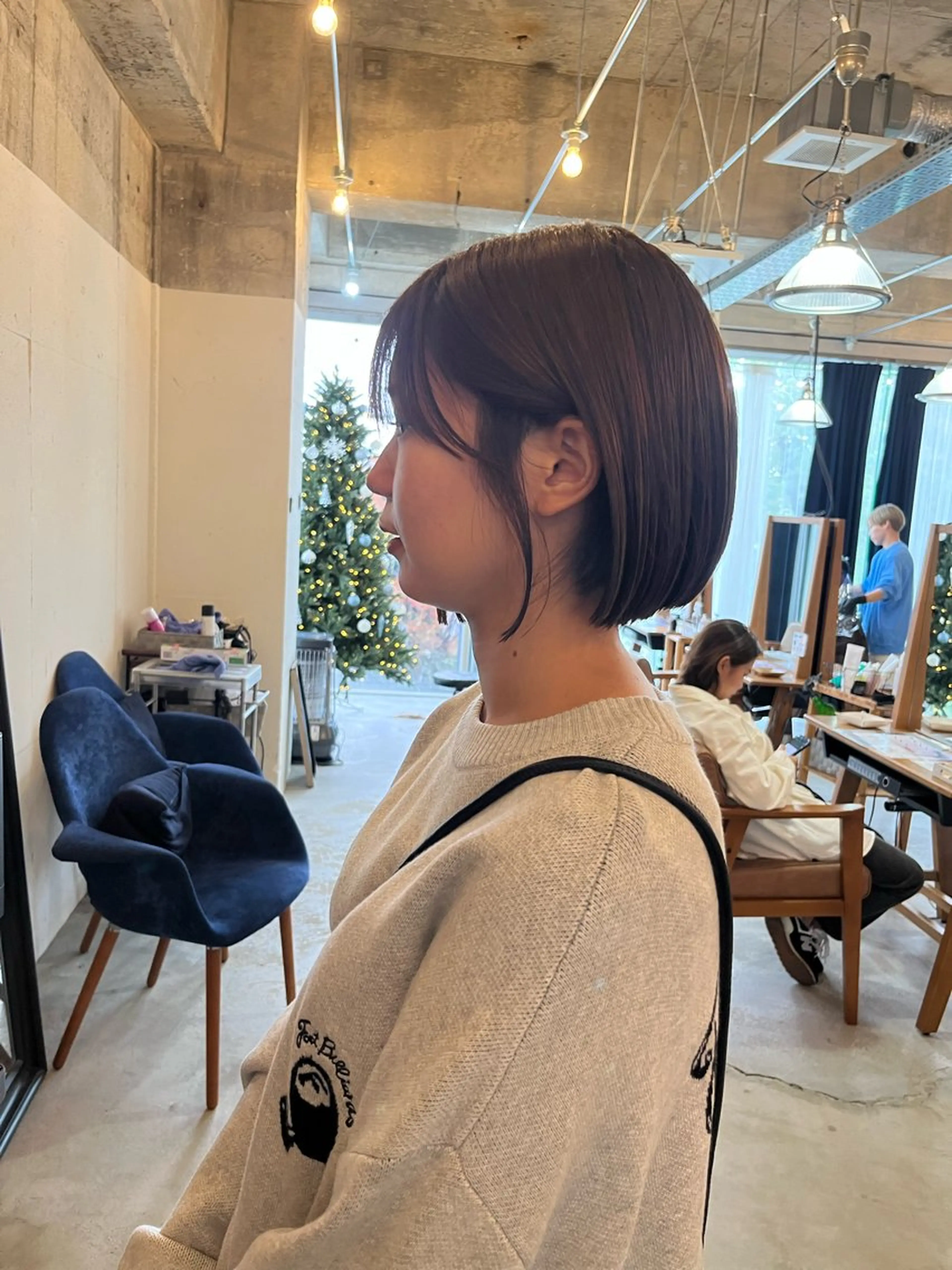 ショート カラー ブラウンカラー マロンブラウン ボブ 堀出 芽衣/垢抜け/美髪のヘアスタイル