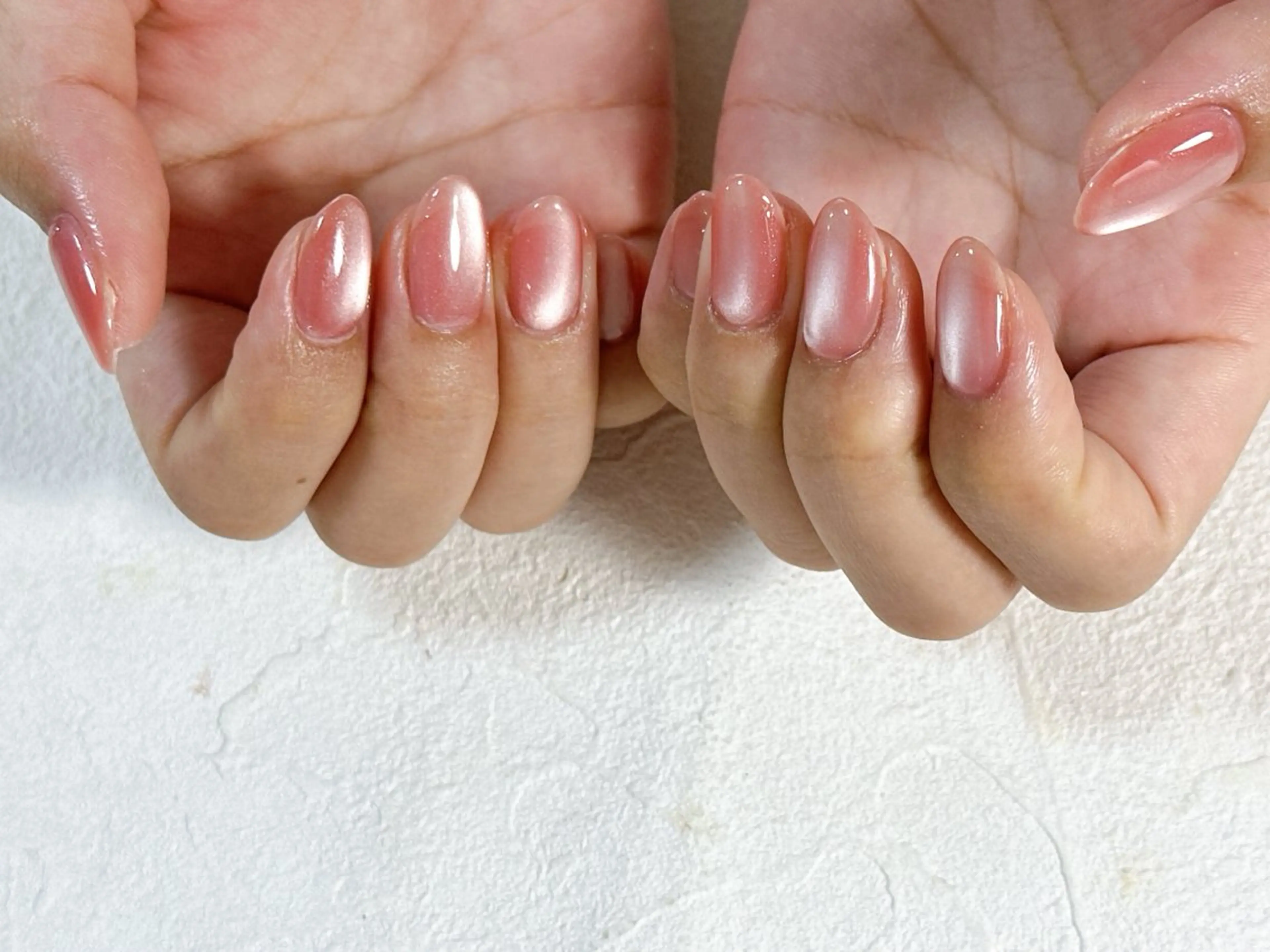 ネイル オーロラネイル フットネイル フレンチネイル ジェルネイル マグネットネイル kiki nail たまプラーザのネイルデザイン