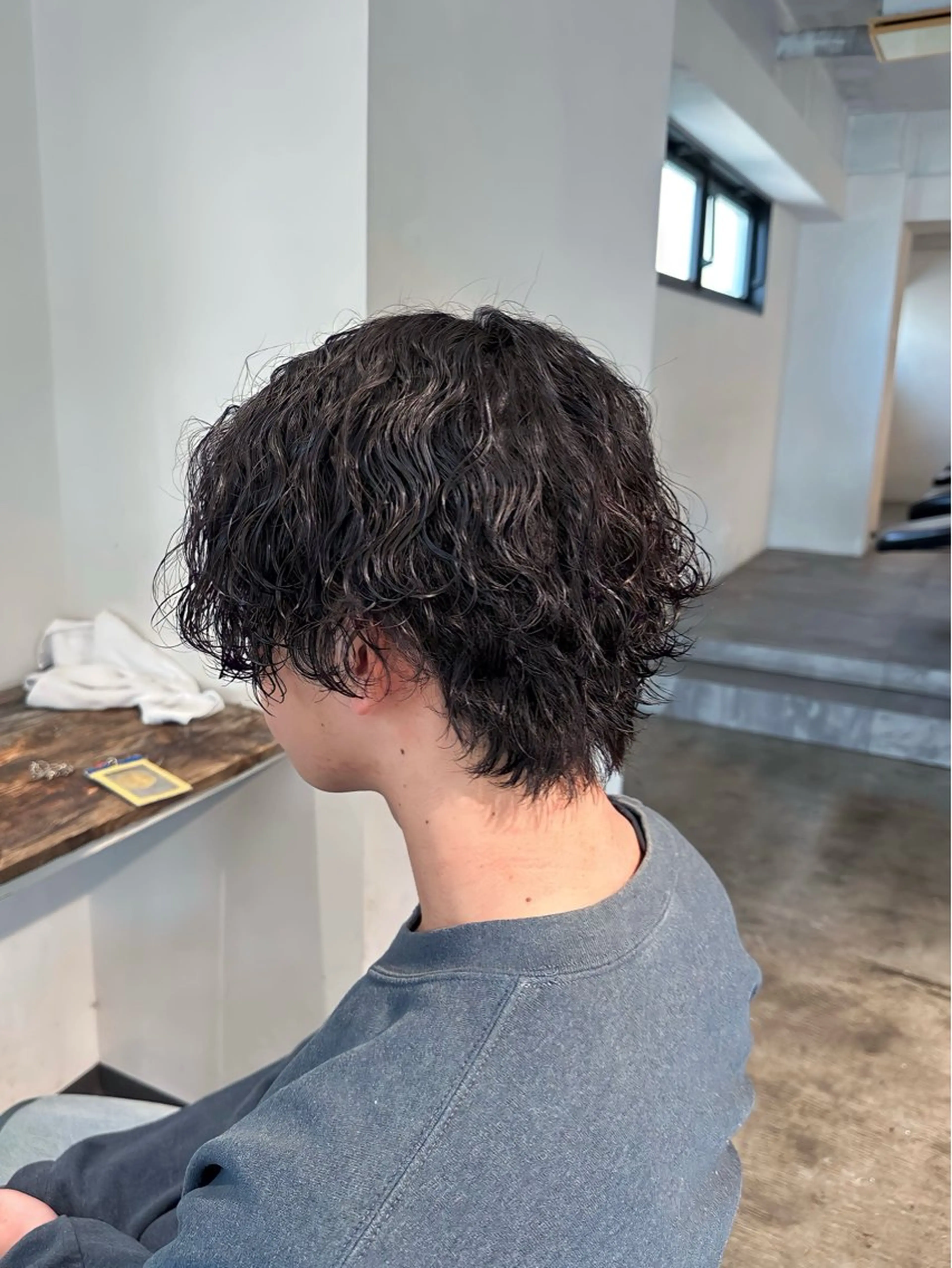 メンズ センターパート メンズパーマ 波巻きパーマ 骨格補正施術/メンズ 専門美容師/YUYAのヘアスタイル