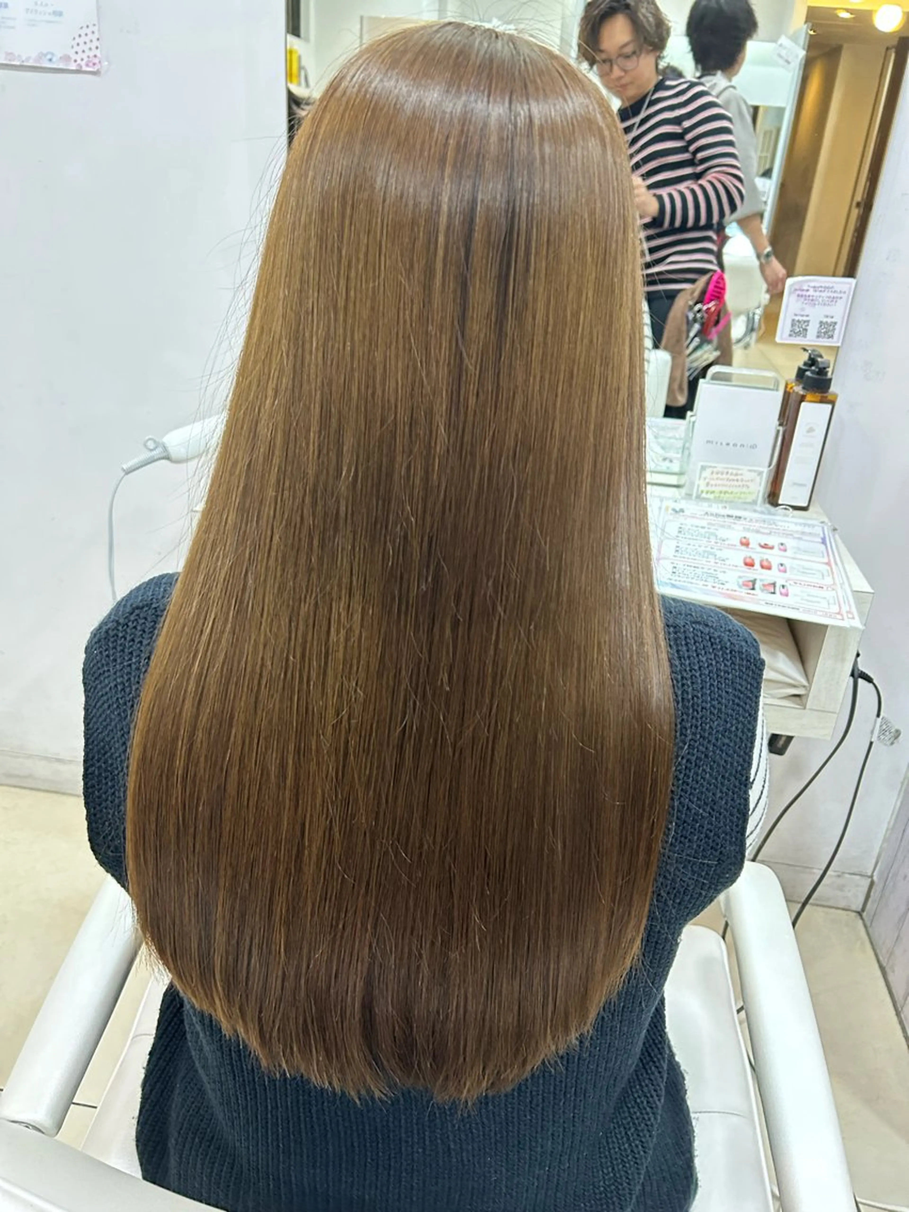 ロング カット 縮毛矯正 【髪質改善カラー】 瀧田嵐士🇰🇷のヘアスタイル