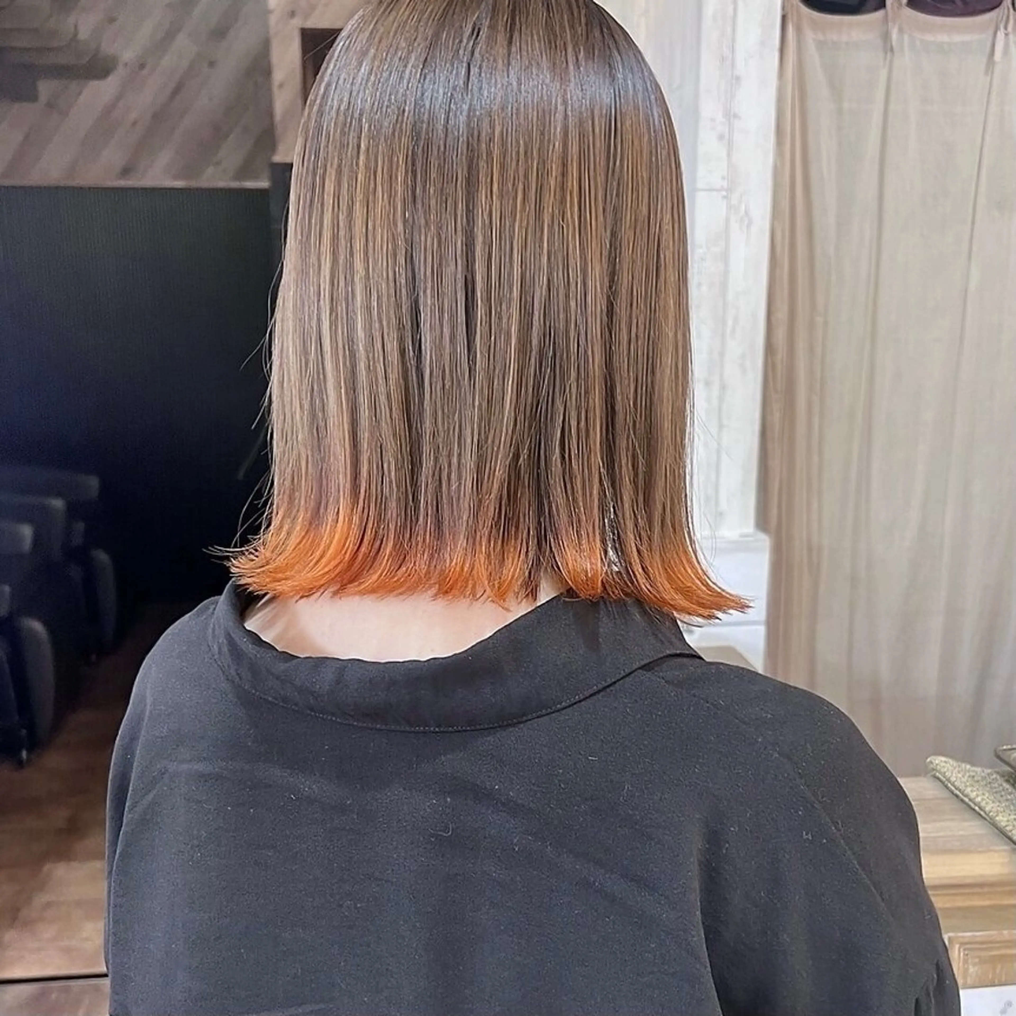 【ミニモ学割】グラデーションカラーor裾カラー+2stepトリートメント(カット追加🉑)の写真