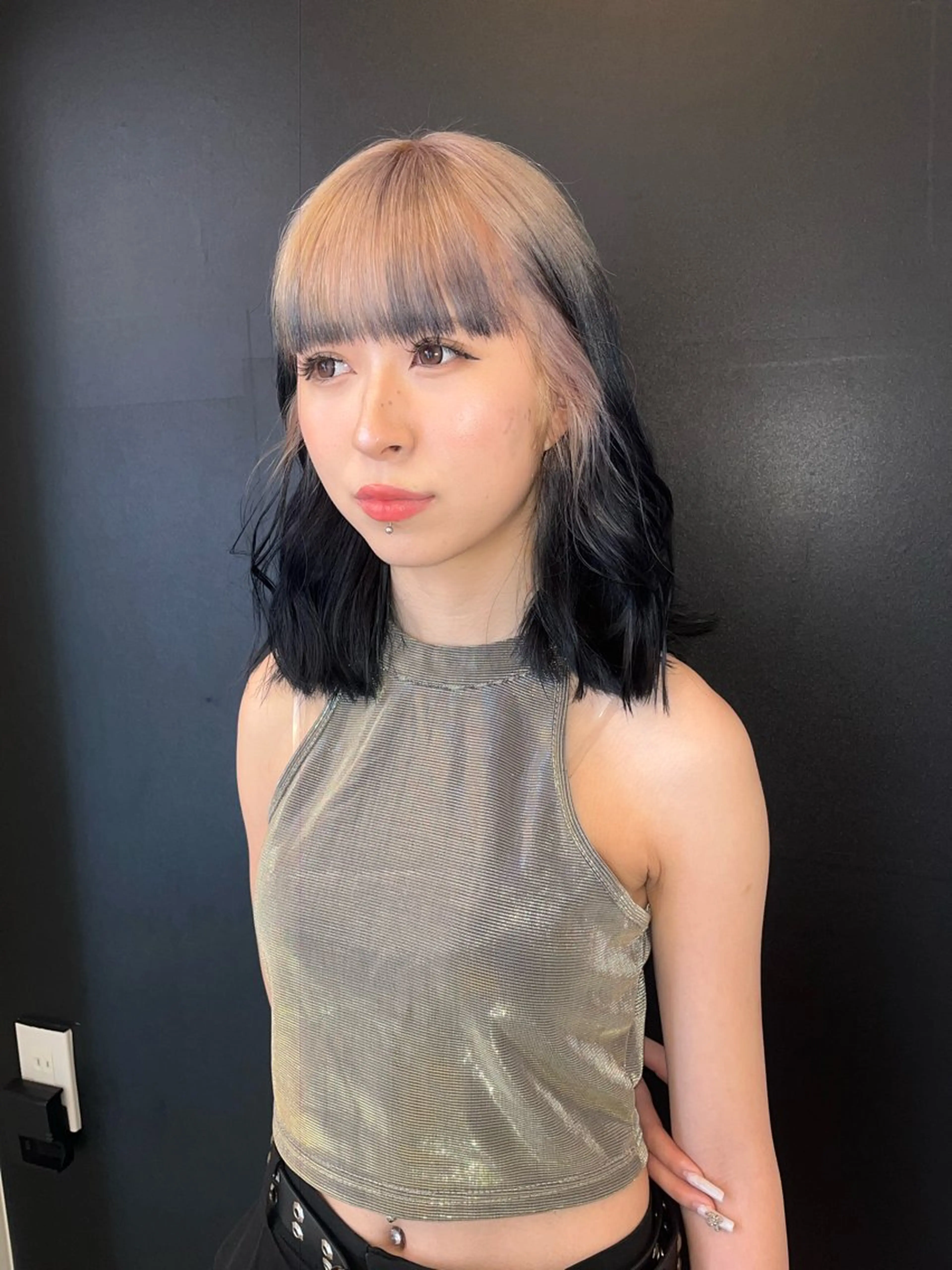 ミディアム カラー ヘアアレンジ ヘアカラー @kyoniyy KYONIのヘアスタイル