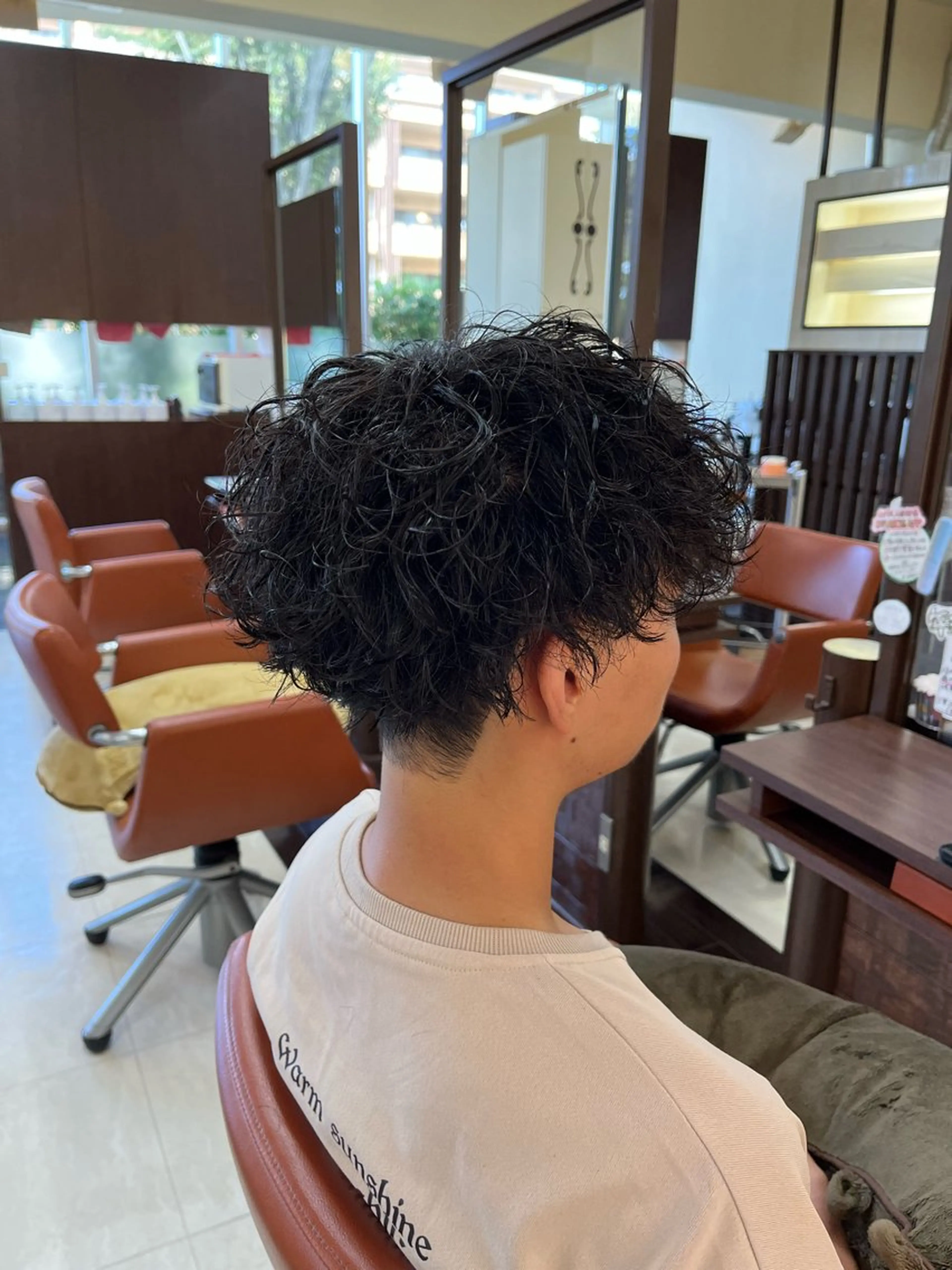 ショート パーマ メンズ マッシュ メンズパーマ ツイストスパイラルパーマ 刈り上げ スパイラルパーマ AROH  men's cut&men's perm 船橋店所属・🧊メンズ特化🧊 高木航希のヘアスタイル