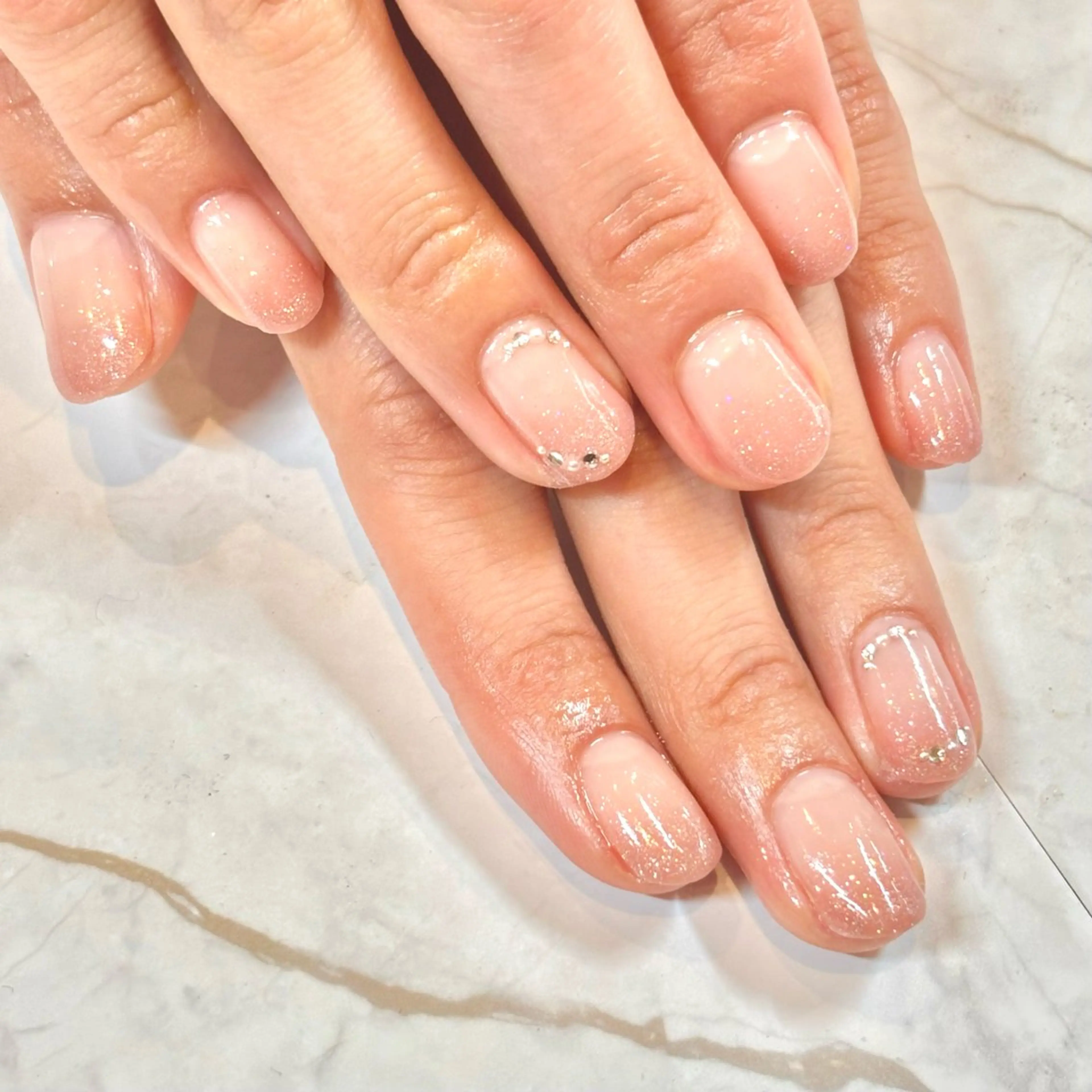 ネイル キラキラネイル ラメ(グリッター) 春ネイル SEPT NAIL こばやしのネイルデザイン