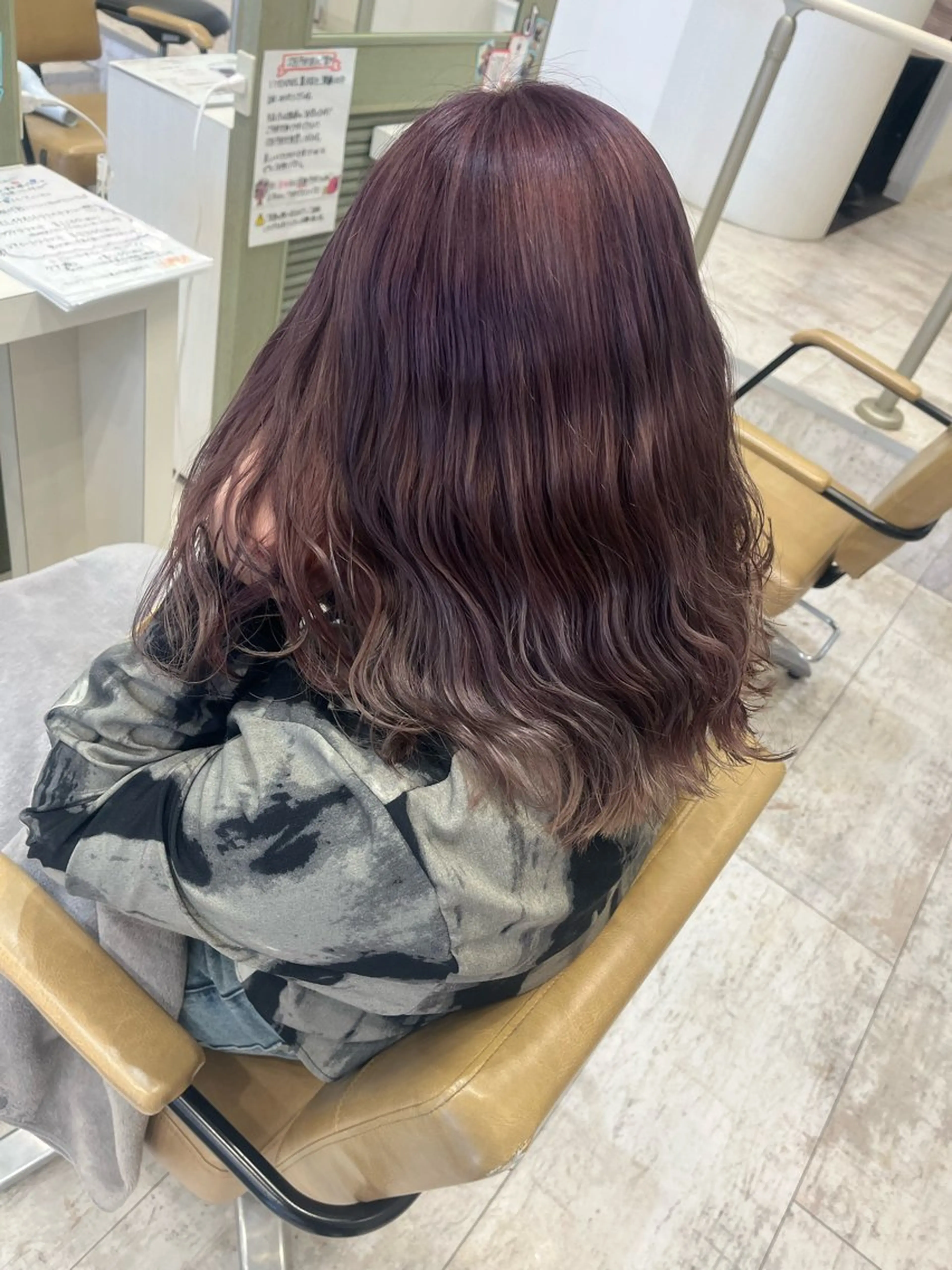 ミディアム カラー 似合わせカット/ 韓国カラー/まや🦋のヘアスタイル