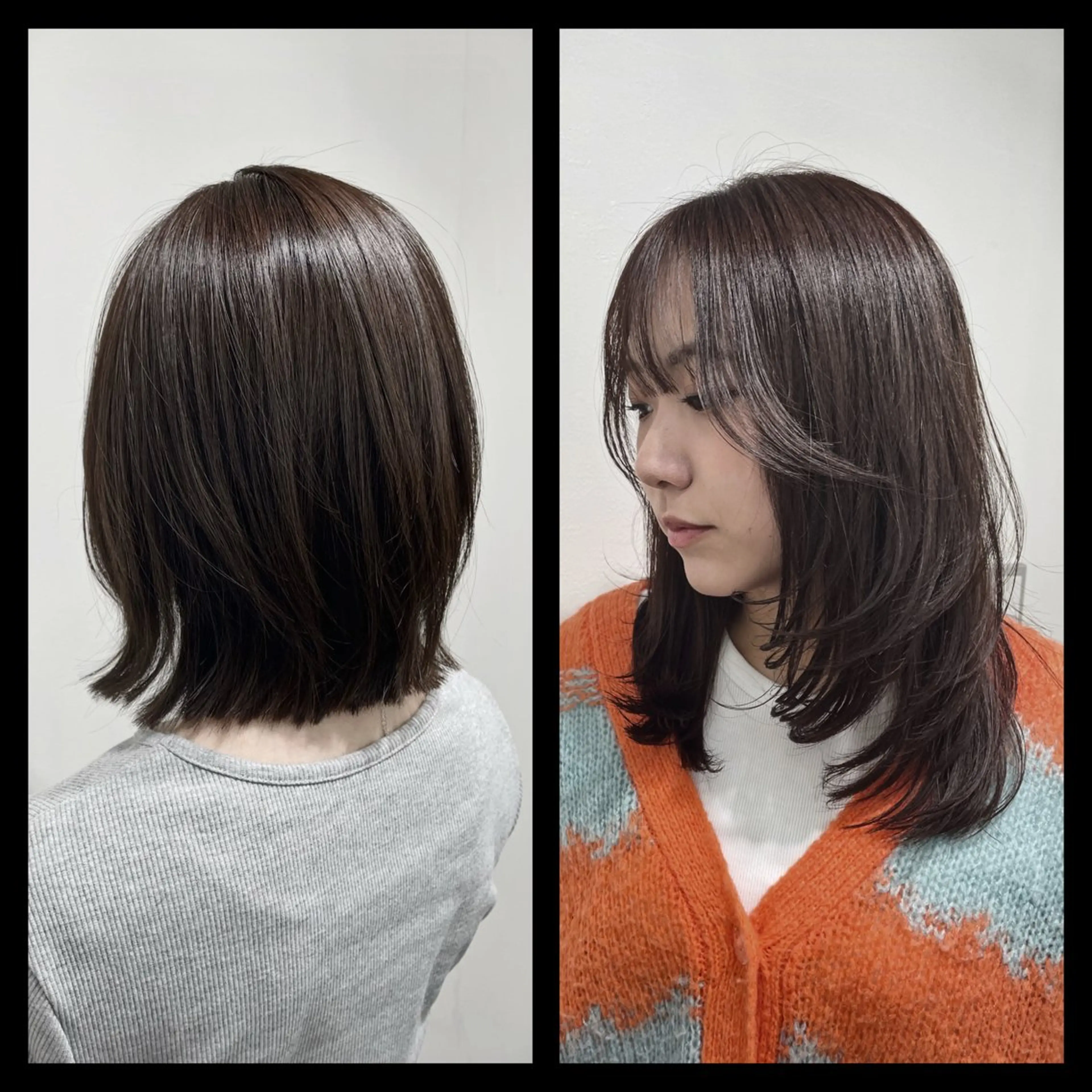 セミロング 顔周りカット レイヤーカット ♠️Anli♠️ KOTA🐈‍⬛のヘアスタイル