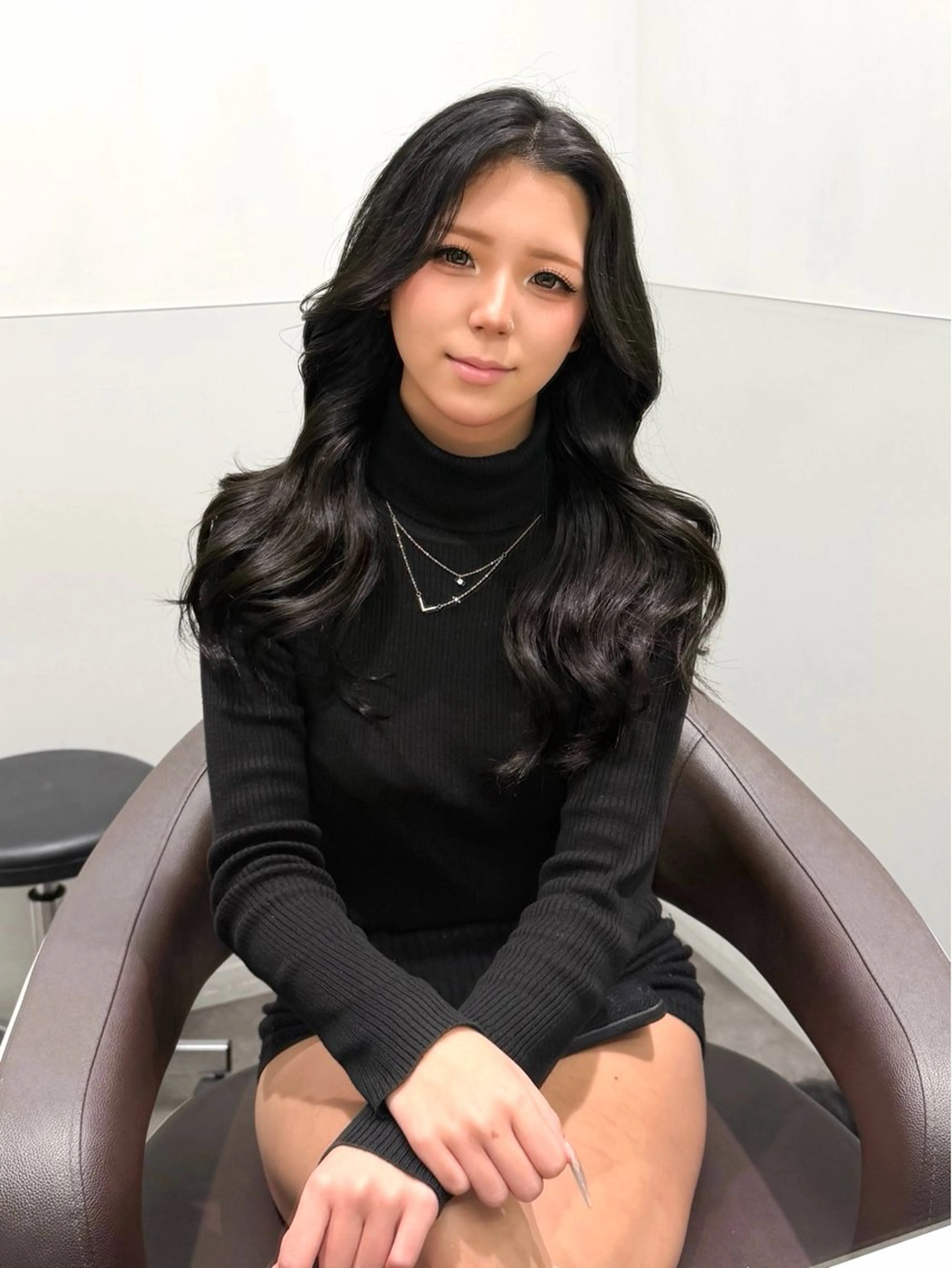 ロング カラー ヘアアレンジ カット ヘアカラー トリートメント ヘッドスパ ヘアセット 縮毛矯正🤍 盛れるボブ/ひかりのヘアスタイル