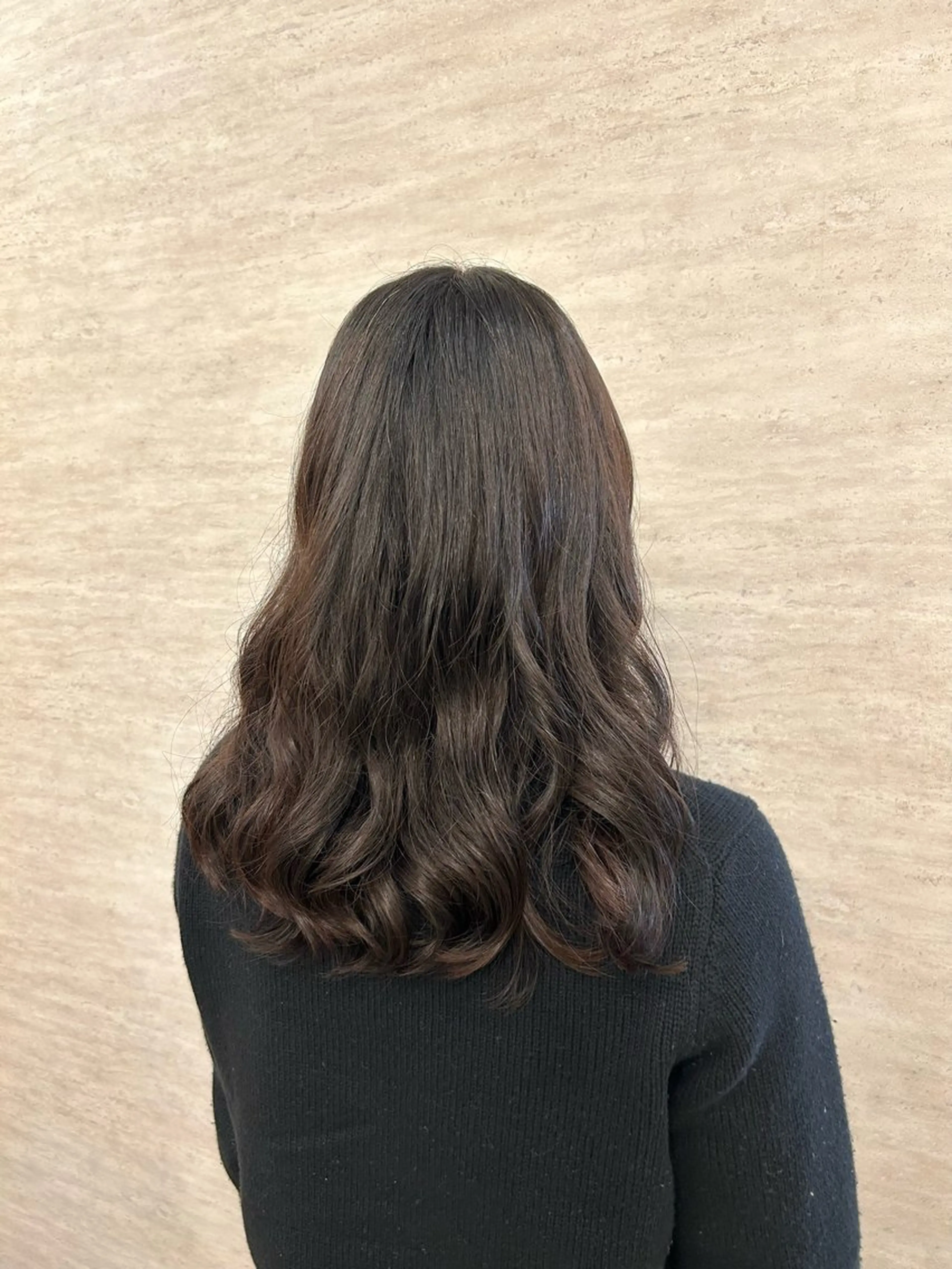 ミディアム パーマ ミディアムパーマ デジタルパーマ パーマ 児玉 りなのヘアスタイル