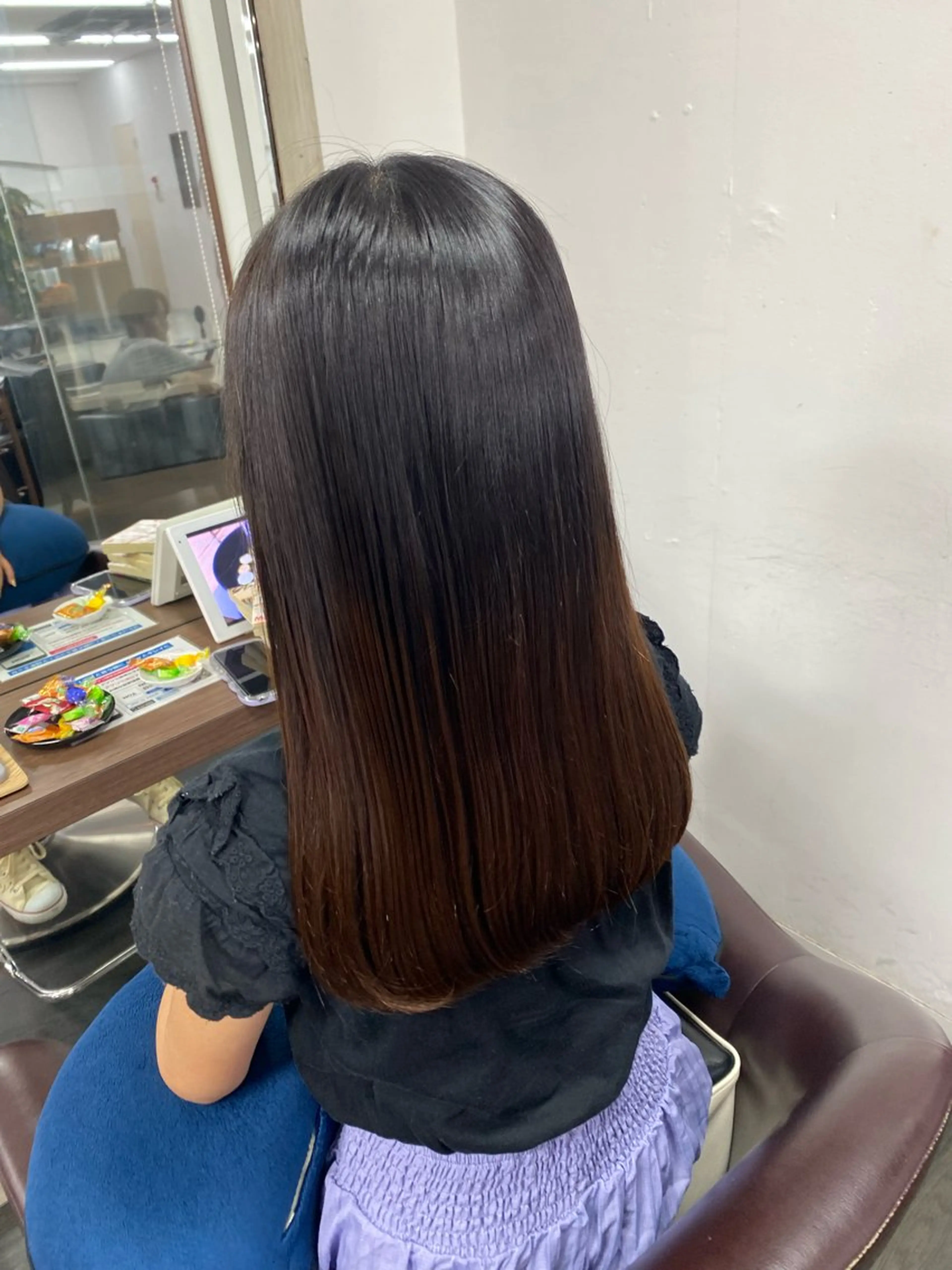 ロング 縮毛矯正 月野涼風 /レイヤーカットのヘアスタイル