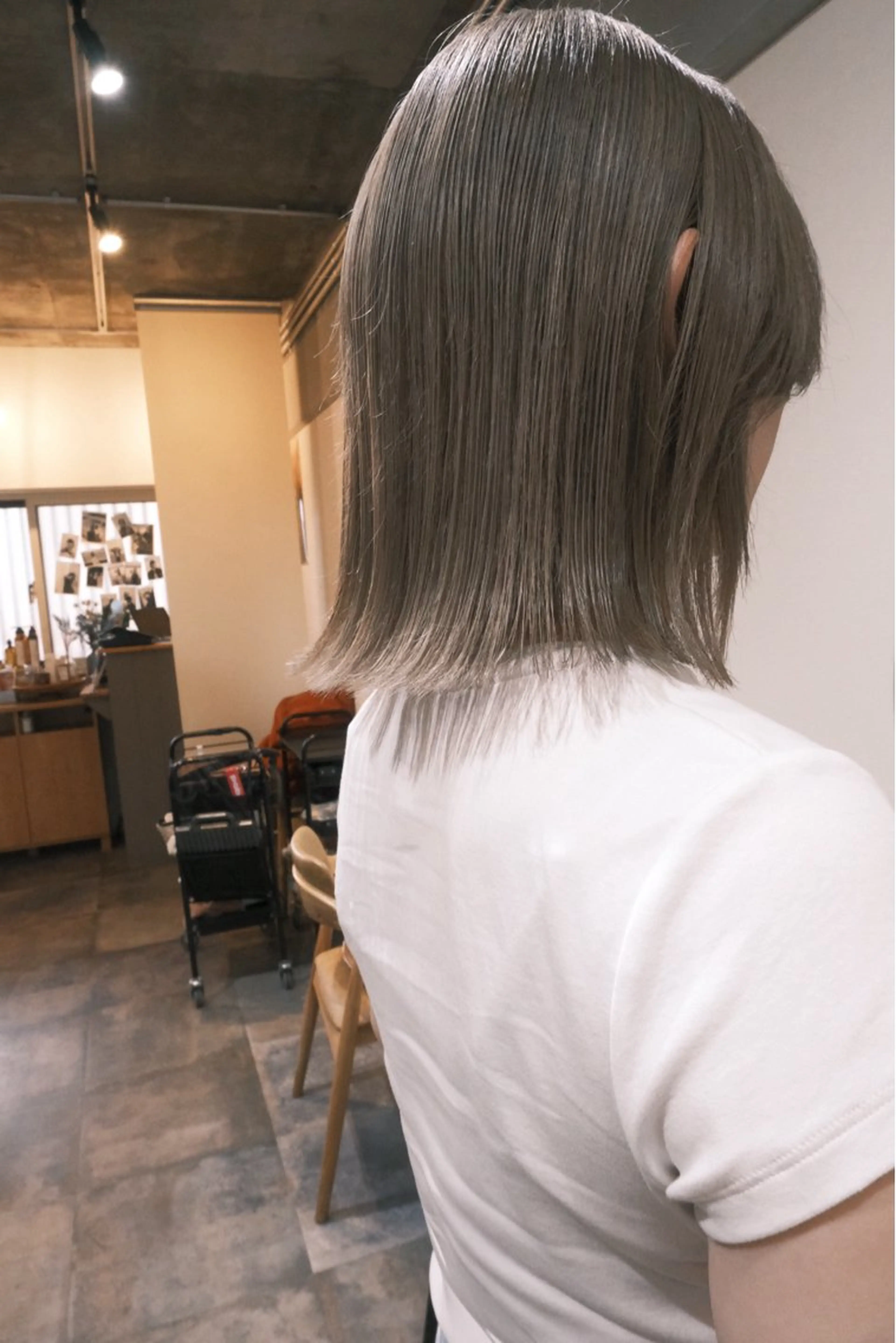 ショート カット ヘアカラー トリートメント ヘアセット ハルカ/透け感カラー /顔周りレイヤーのヘアスタイル