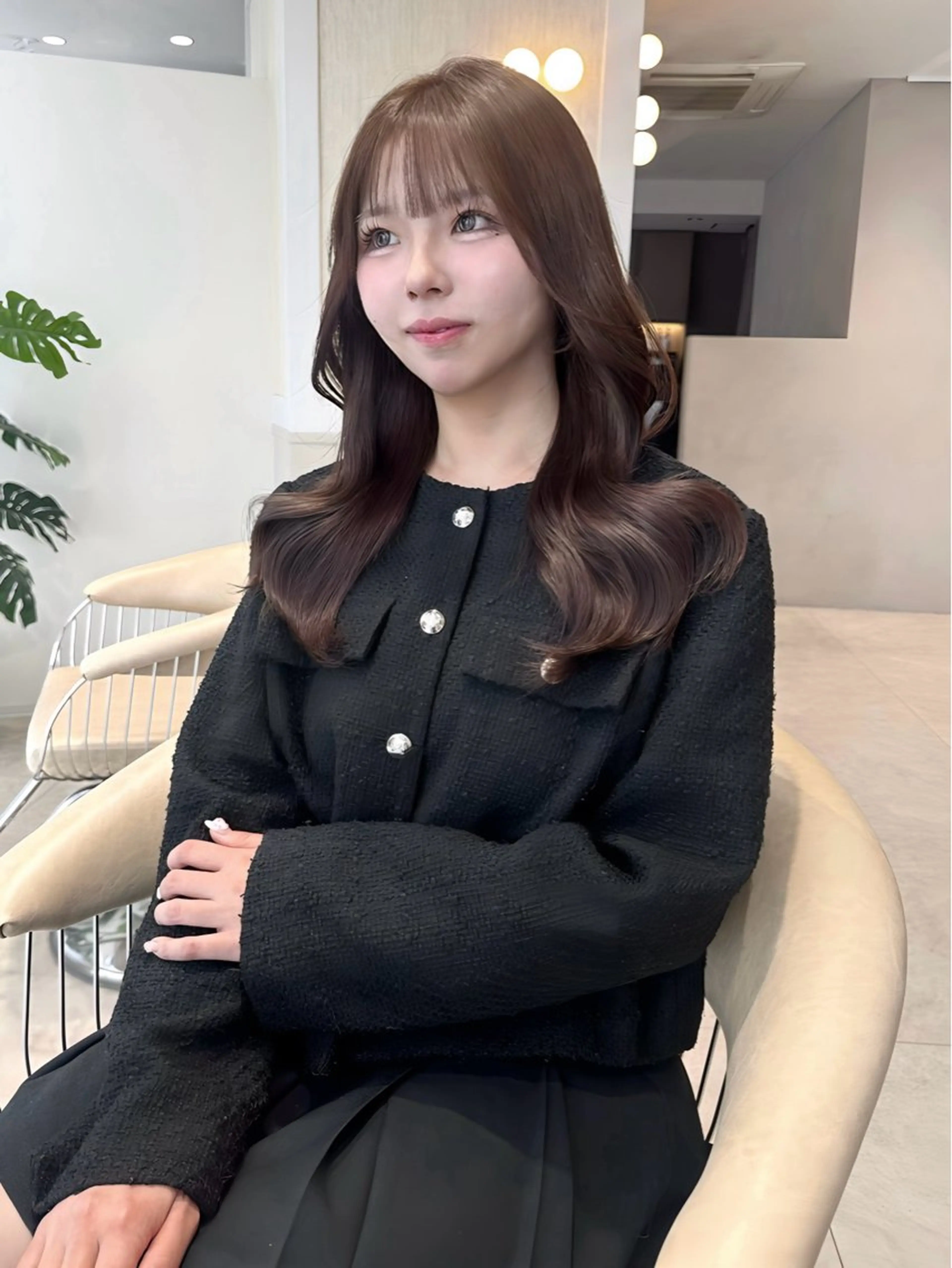 セミロング カラー ♡Yoshino♡ 色っぽトレンドヘアのヘアスタイル