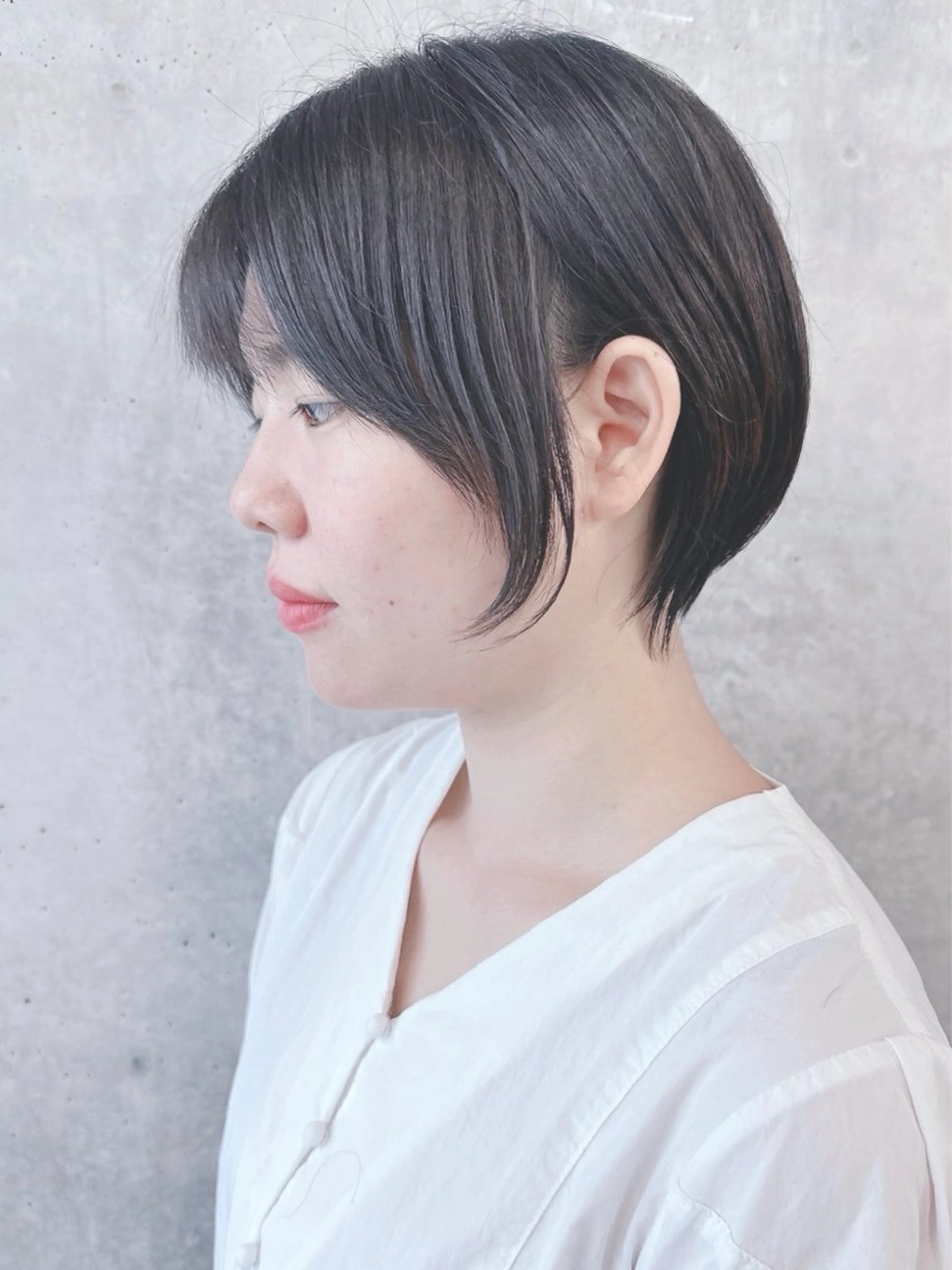 ショート カット 小顔ボブ/お悩み解決 /ボブパーマ/とういのヘアスタイル